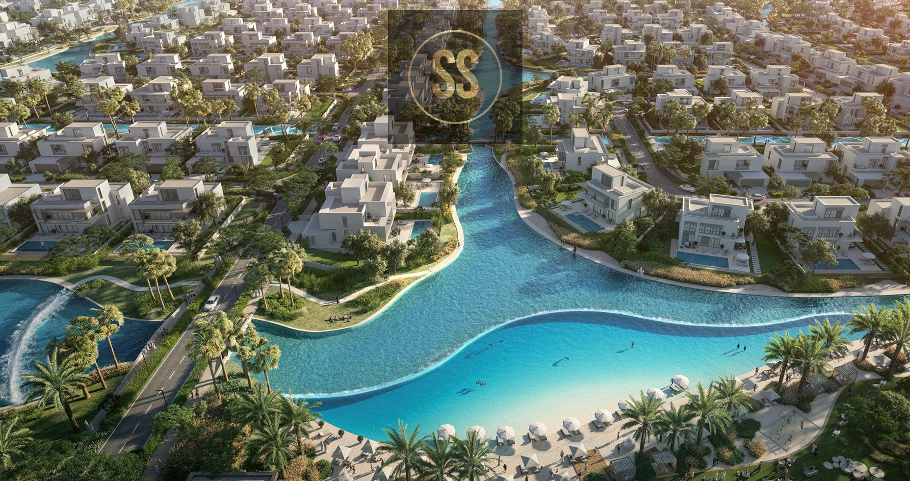 Lagoon View I Luxury 4bed I Swimmable Lagoon I Premium Location