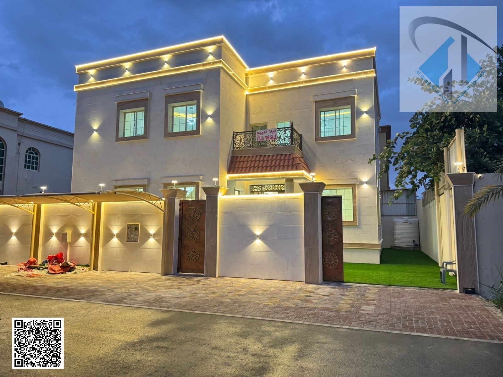 Ready villa 4000 sqf near masjed with best price