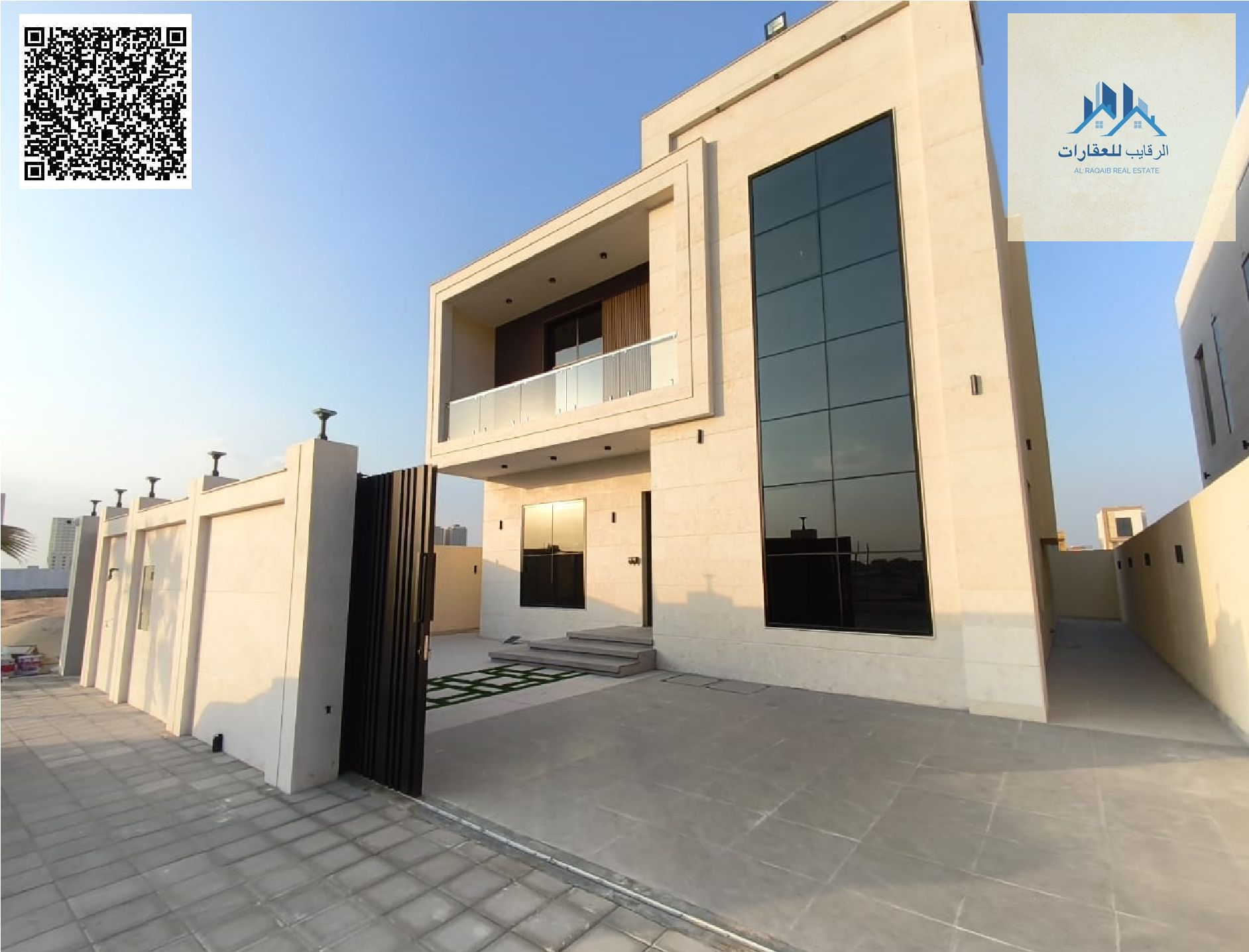 Brand new villa for sale in Al-Amira area with excellent specifications, spacious areas, and high-end finishing suitable
