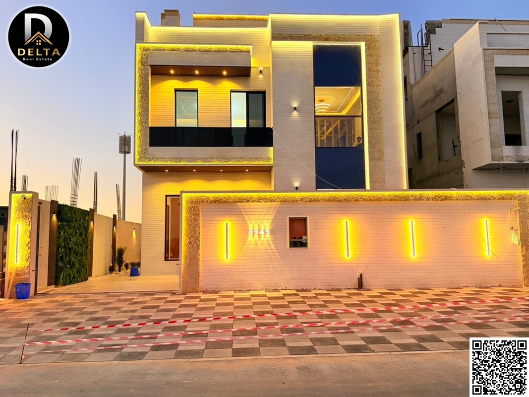 European-style villa for sale, including registration and ownership fees. Modern finishing, excellent location. The villa is in the Al-Haliou area.