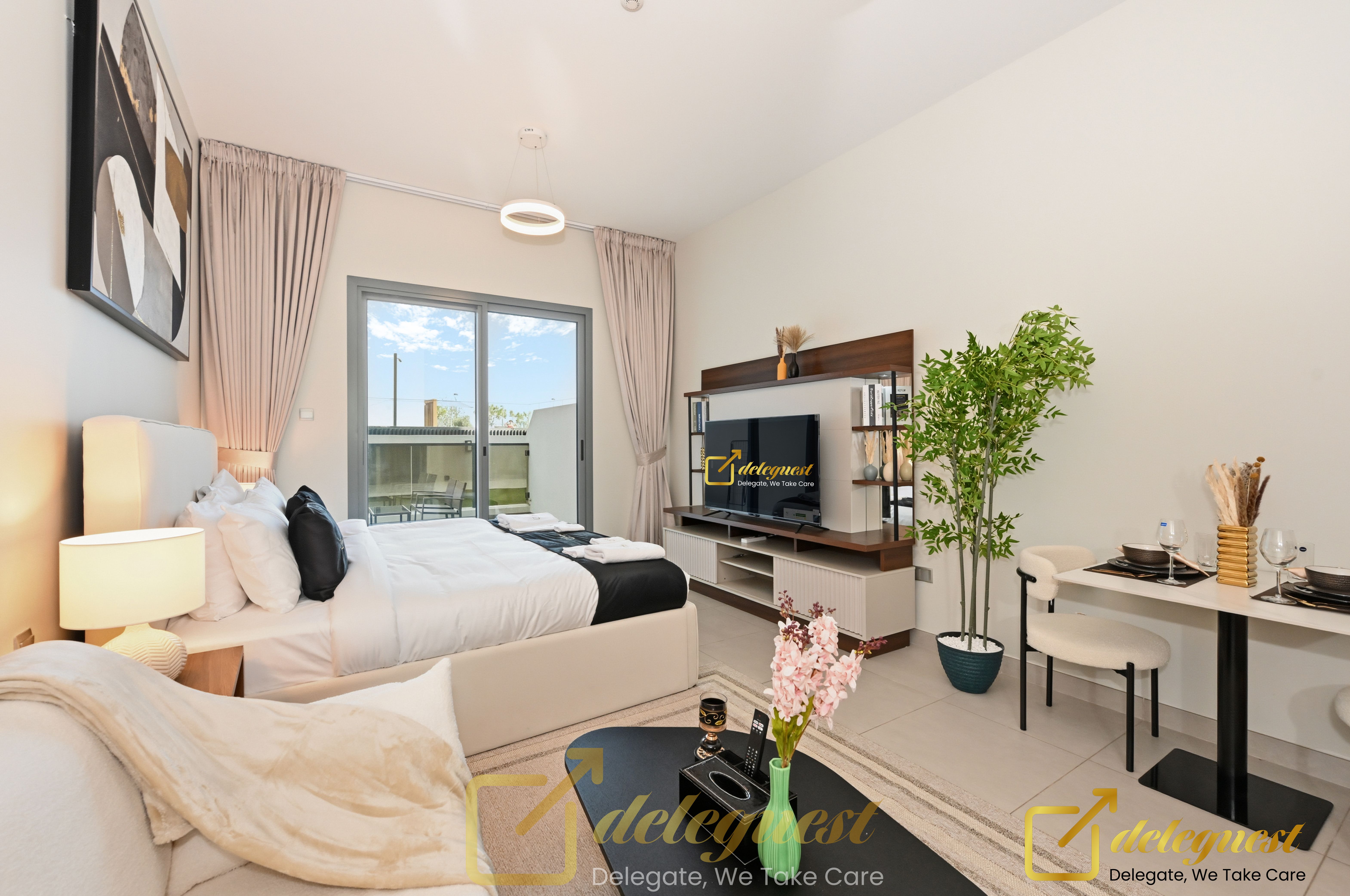 Stylish Studio with City Views in Dubai Hills Deleguest