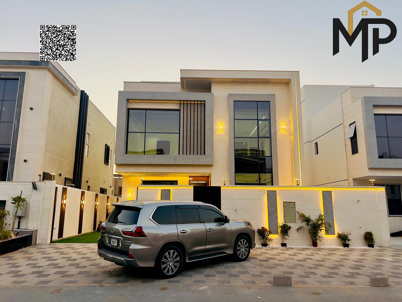Luxury villa in Al Zahia, Ajman with a swimming pool and rooftop terrace – high-end finishing – freehold ownership – registration and ownership fees i