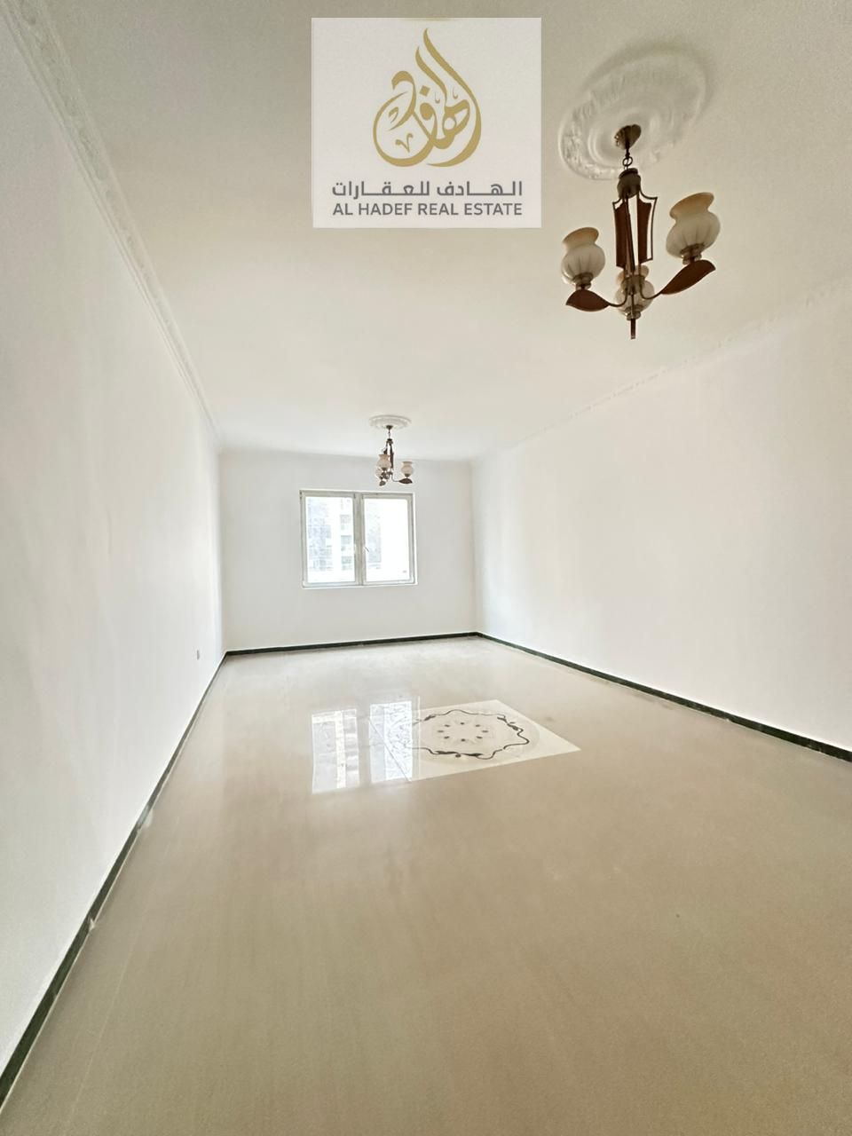Annual rent in Ajman, Al Nuaimiya 3 area, near Dubai Islamic Bank. Two bedrooms, living room with balcony, central air conditioning, two bathrooms, ma