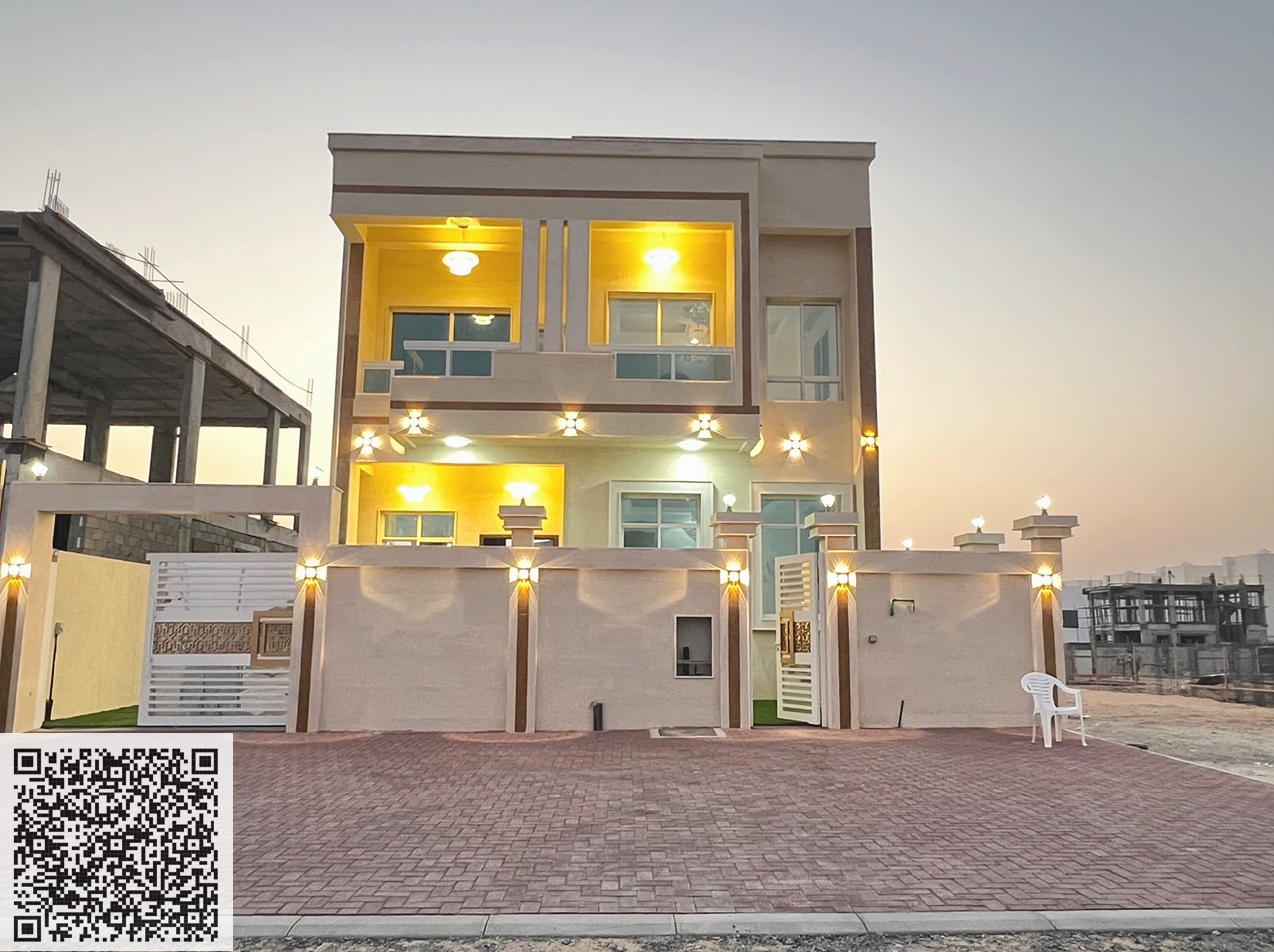 Own your dream villa with a luxurious modern design – prime location in Al Helio 2, Ajman Price includes registration and ownership fees – directly fr
