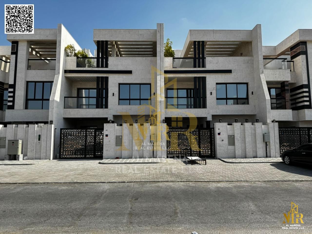 Villa in a prime location on a 2,000 sq ft plot, two floors and roof, 5 master bedrooms with modern design and spacious layout, high-quality finishes