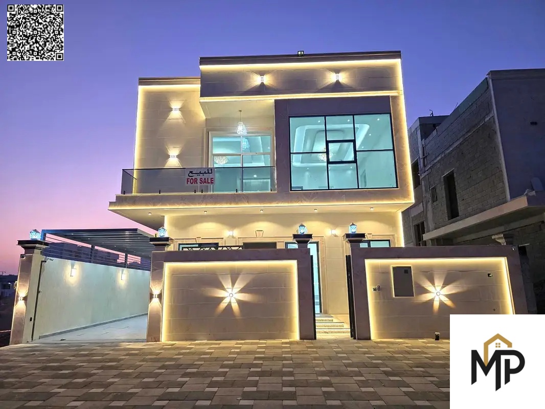 A villa, including registration fees, two floors and a roof, for sale, ready to move in, close to all services, with luxurious designs and spacious ar