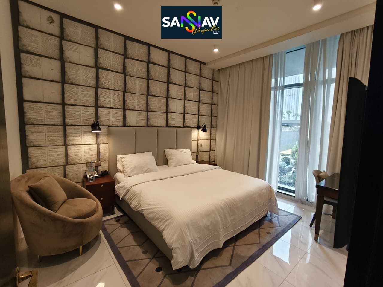 Title Fully Furnished | 1BHK with Balcony | Atria SA Business Bay |