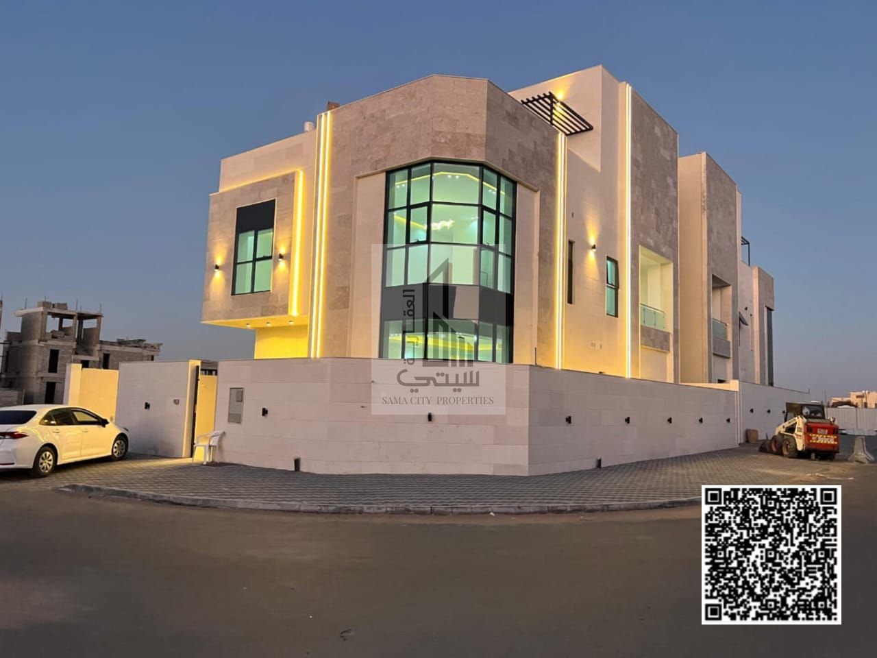 A distinctive corner villa in the Al Zahia area – price includes ownership and registration – close to all services