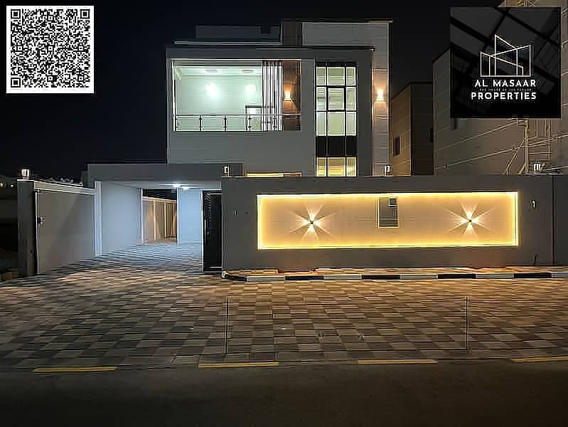 Luxury modern villa for sale, two floors and a roof, 4800 sq ft, high-end finishes, price includes air conditioning, freehold ownership for all nation