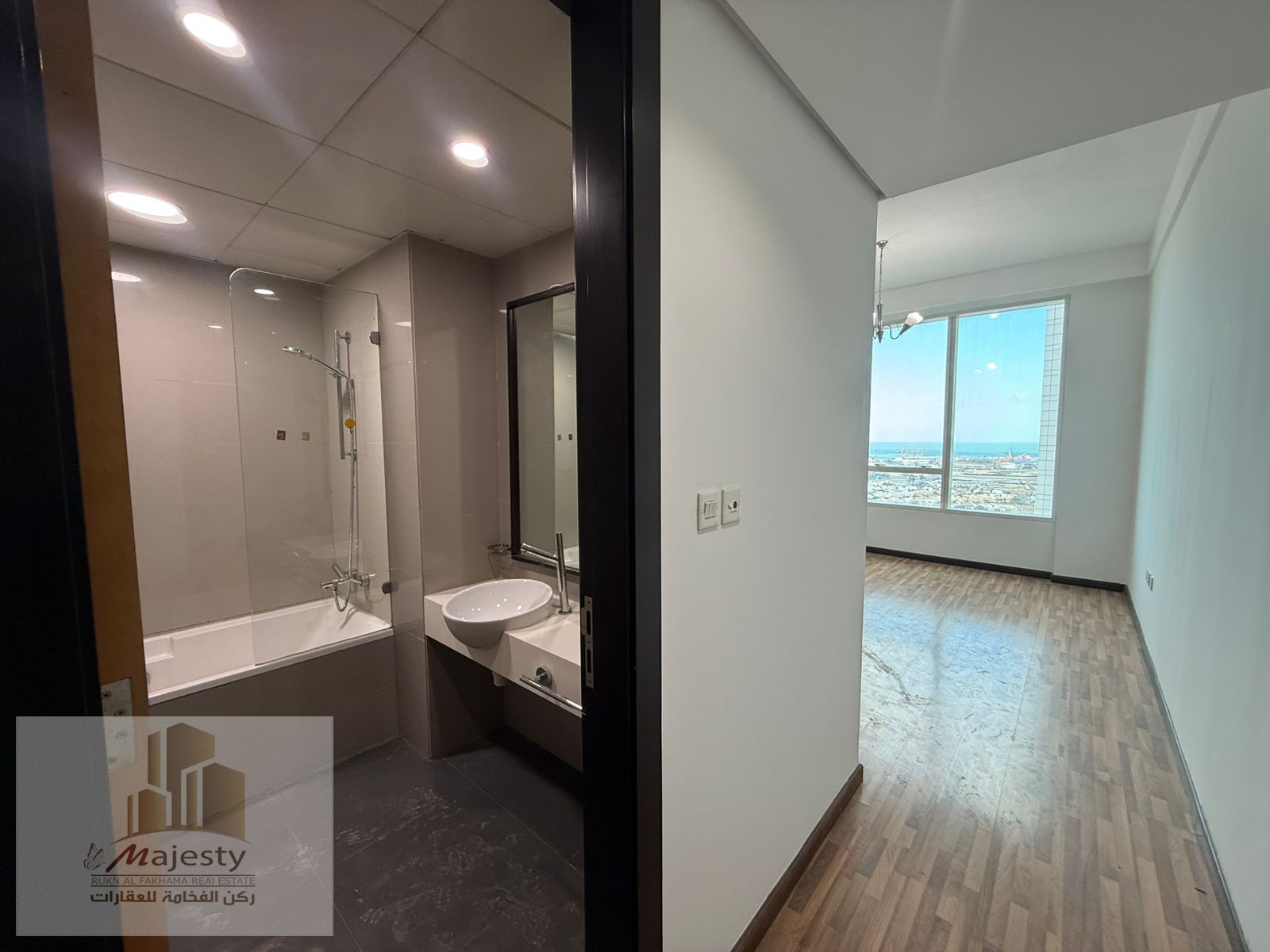 For rent an apartment in the Emirate of Sharjah, specifically in the Al Majaz area