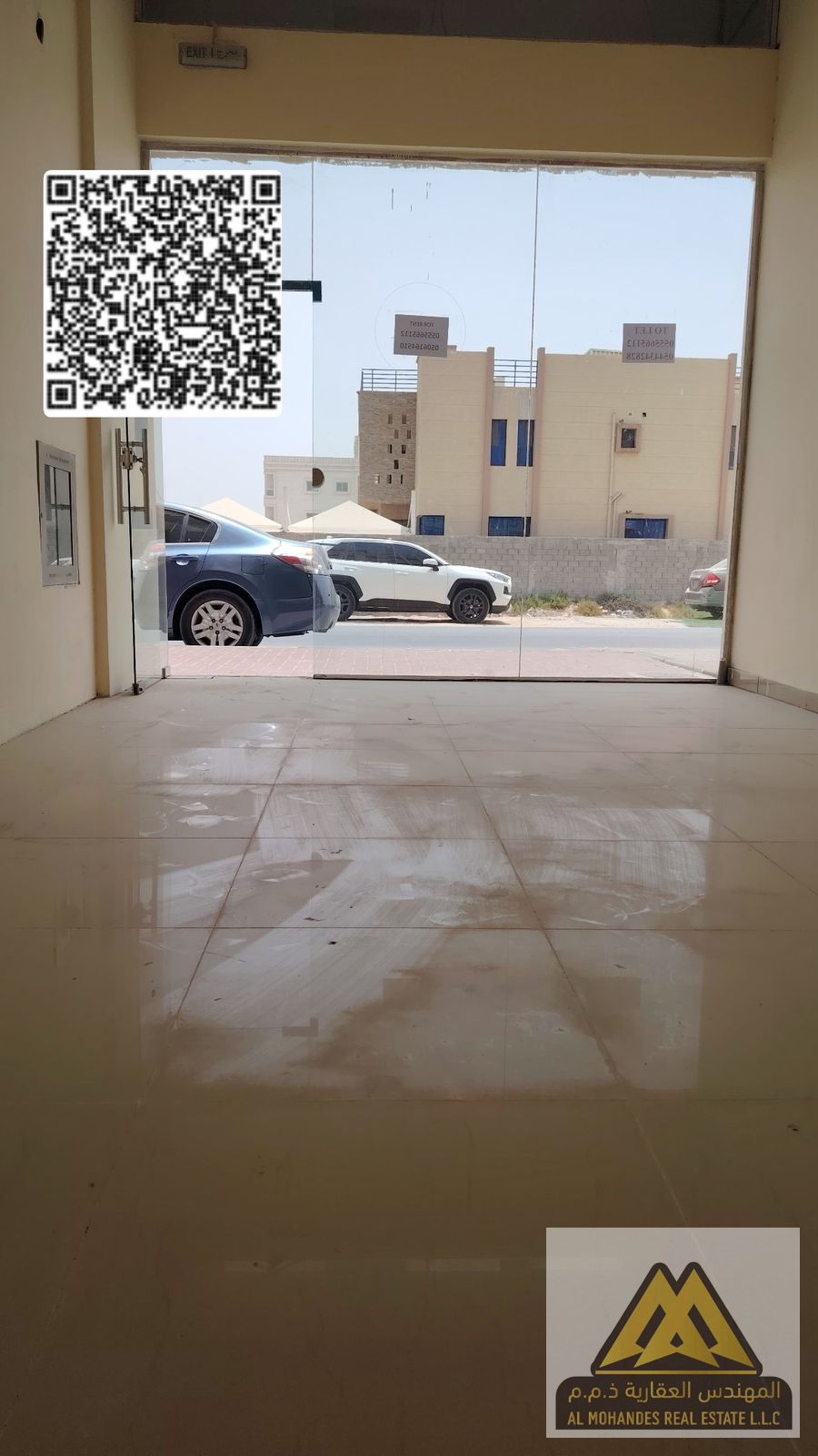 Commercial shop for rent in Al Rawda Very lively location directly on the main street, in an active area with all services available