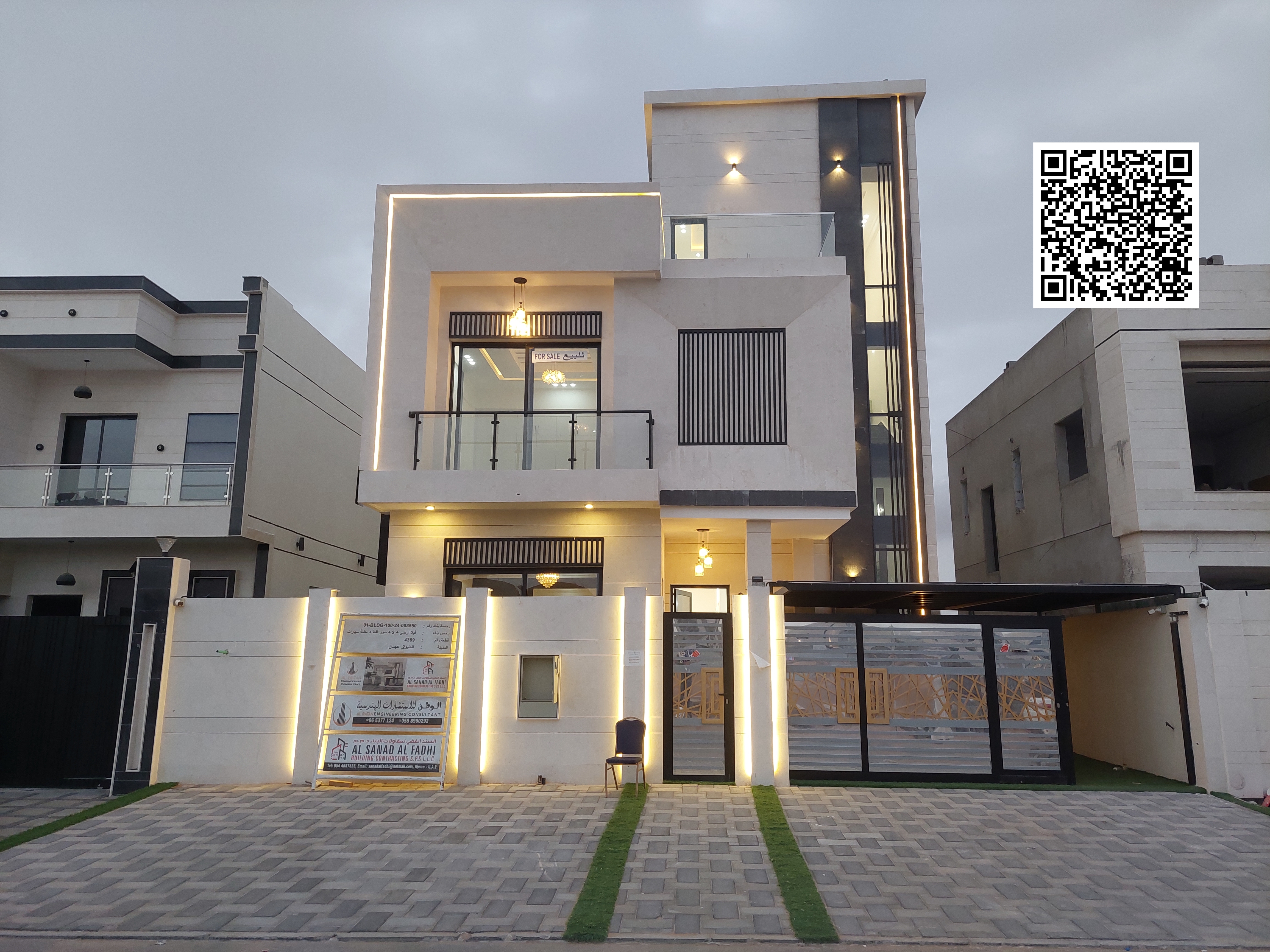 For sale: Modern villa in a prime location, registration fees included, freehold ownership with bank financing available.
