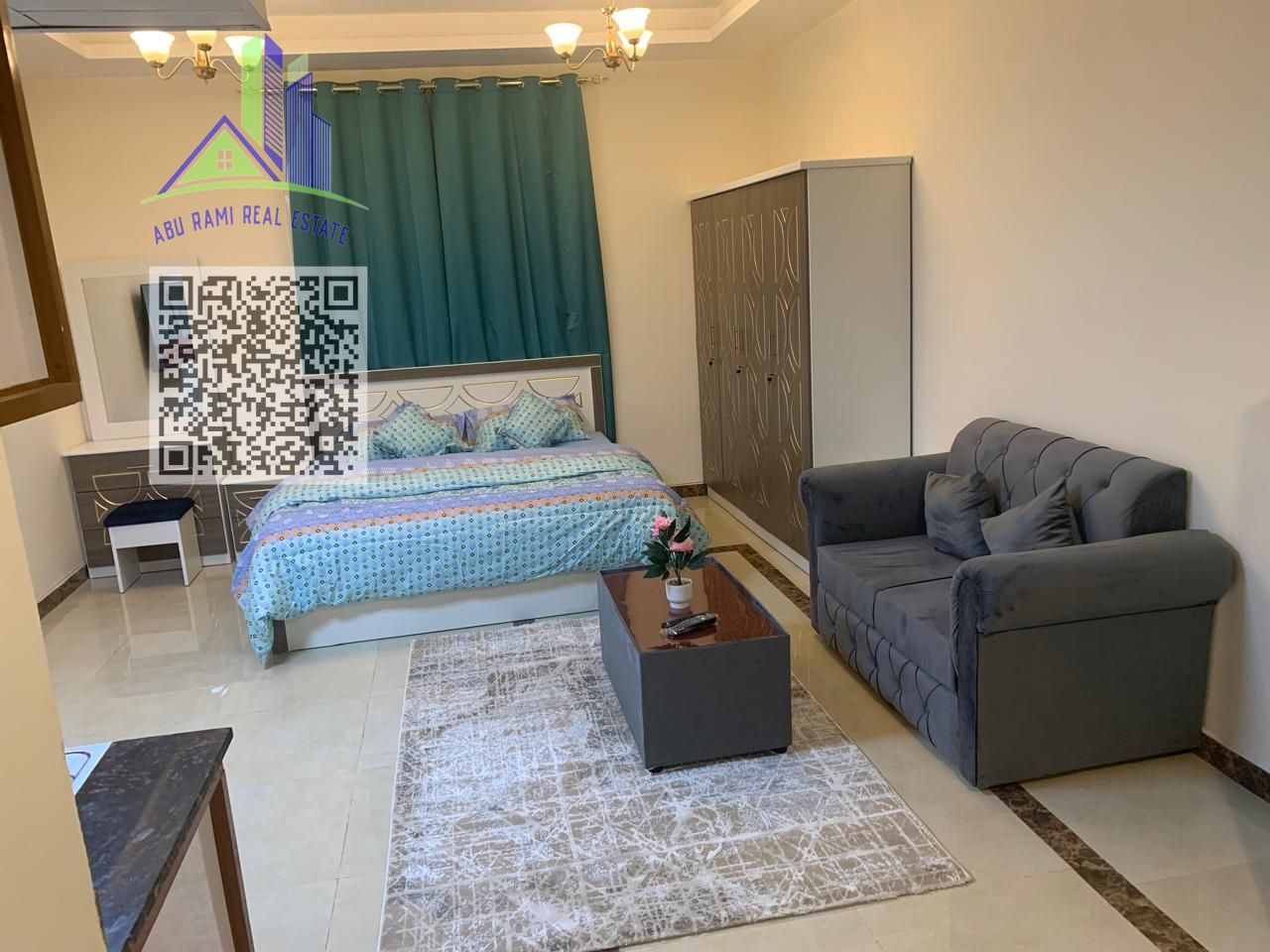 furnished studio for rent in Rawda2 including bills