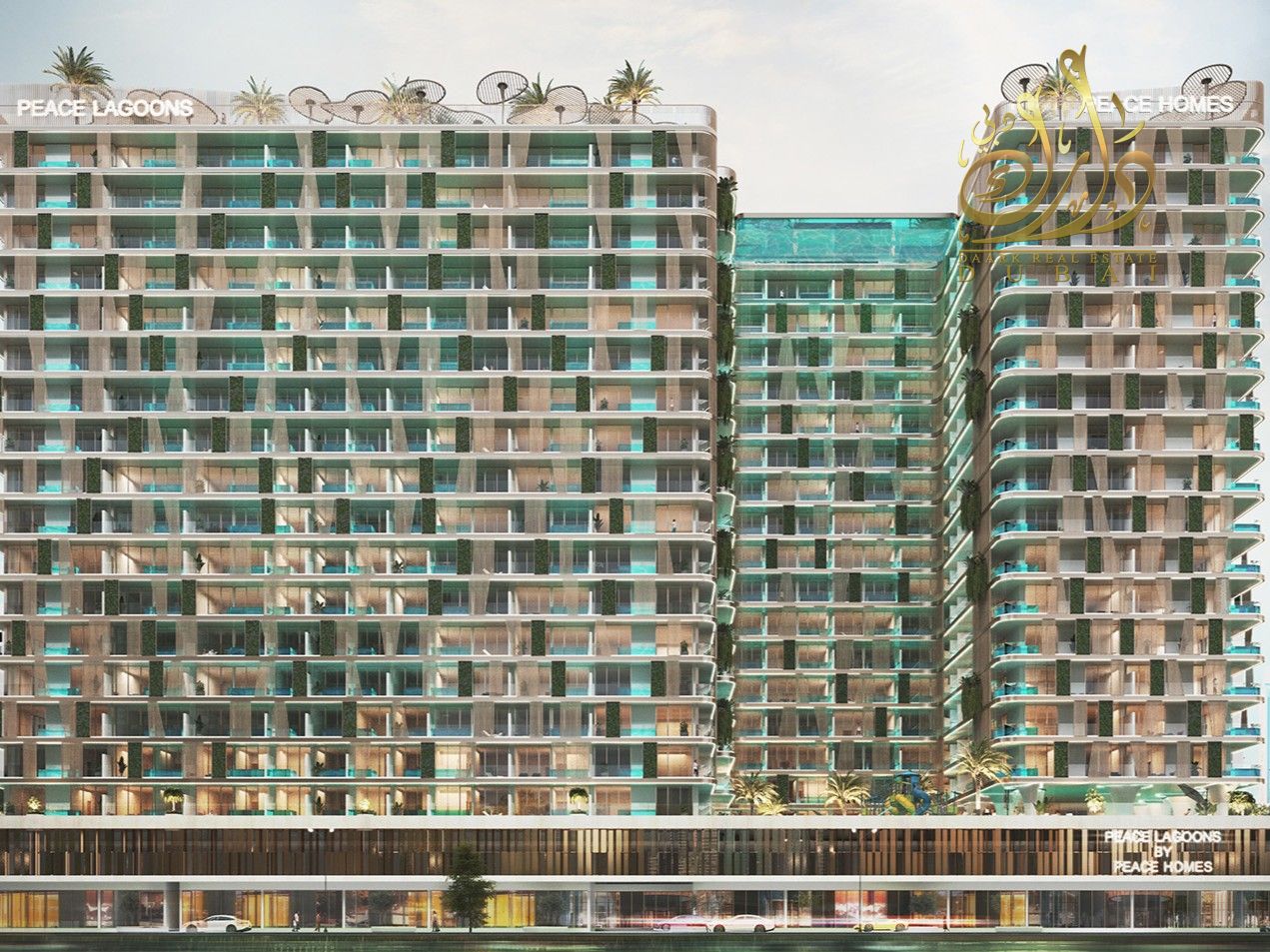A Building Surrounded By Lagoon | Private Pool With Every Unit | Best Prices and Plot in DLRC