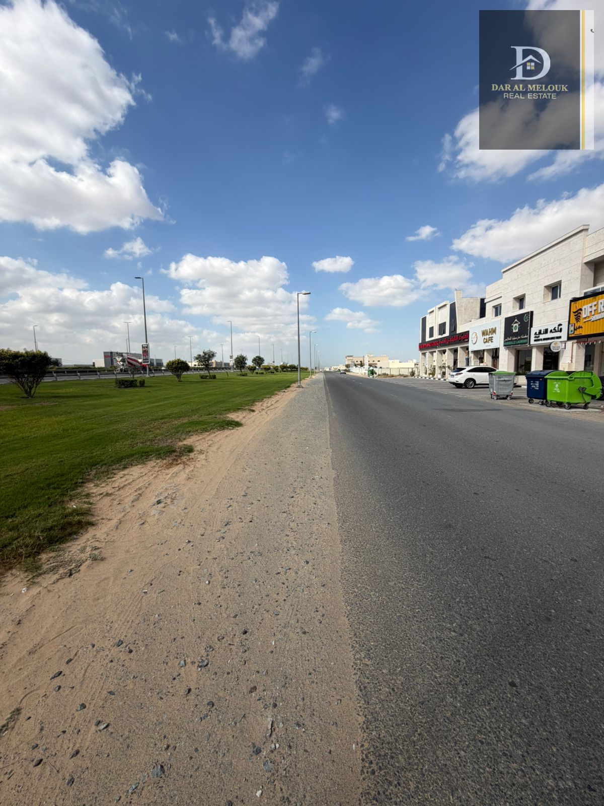 For Sale in Sharjah Al Hooshi Area Commercial Land Directly on Maliha Road Corner Plot on Three Streets Freehold Ownership for Arabs