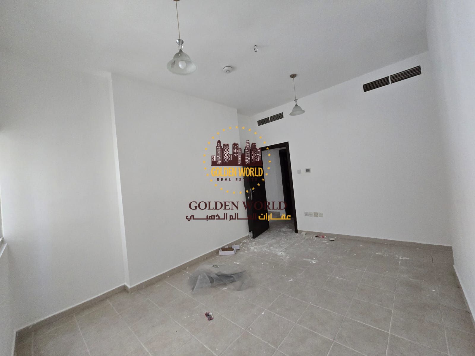 Two-bedroom apartment with balcony in Al Qasimia Al Nud near Al Majaz 1. Spacious, bright, clean building with gym and pool. Rent AED 37,000.