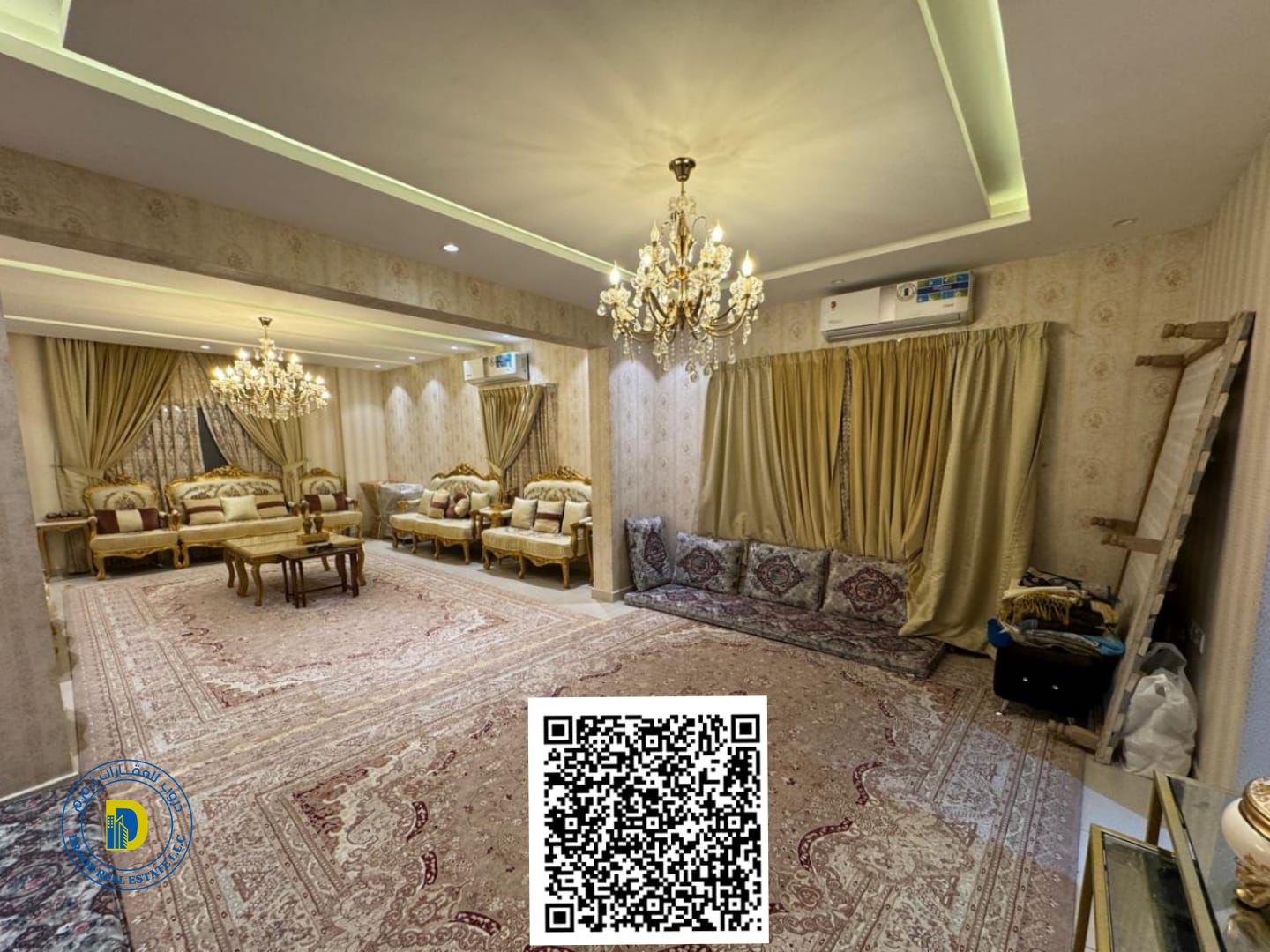 For sale: Large villa on a main street in Al Muwaihat area. Price includes water, electricity, and air conditioning.