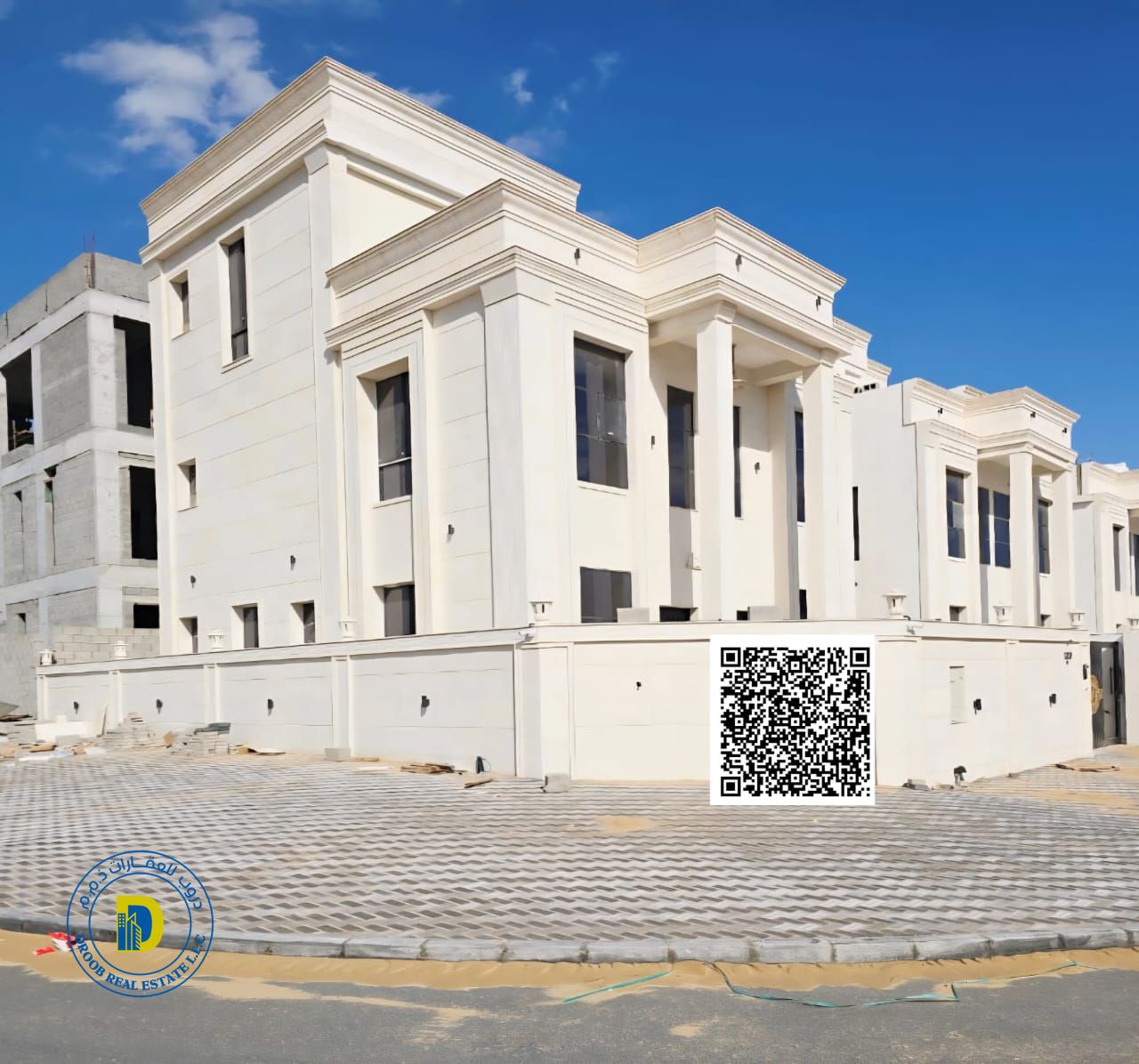 Luxury corner villa for sale with a large setback area and 6 bedrooms in Al-Haliyo 2 area. Price includes registration fees.