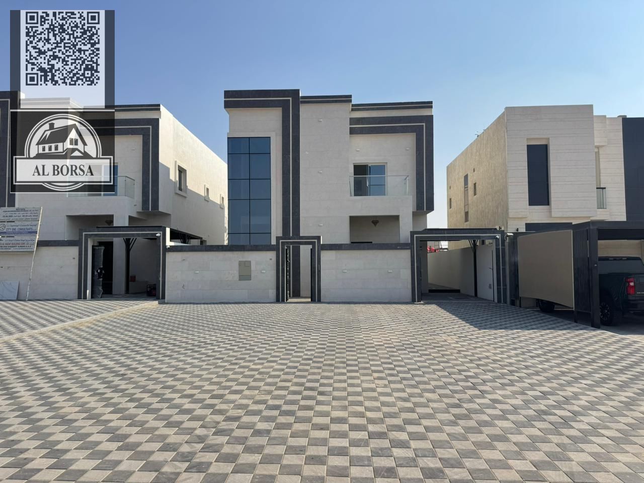 Villa for sale in Al Zahiyah area, Ajman - 5 master bedrooms, living room, majlis, maid's room, prime location - freehold for all nationalities