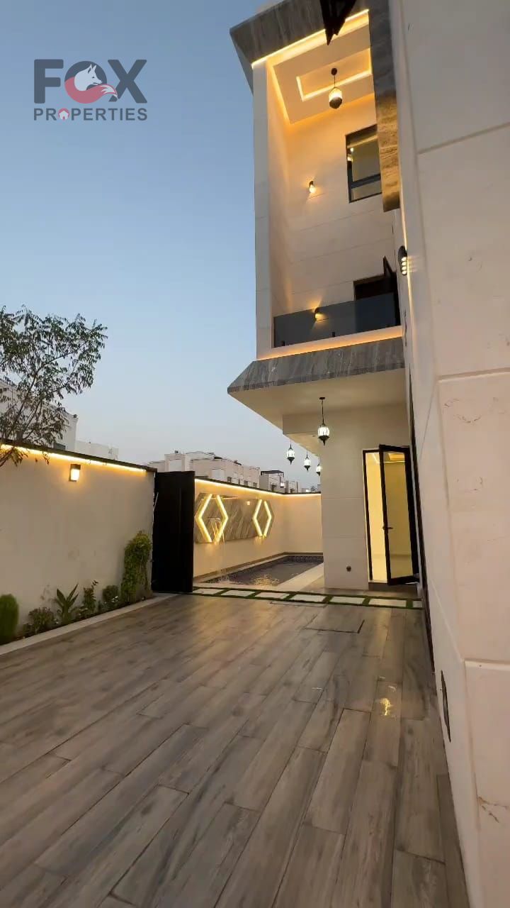 For Sale: Brand new, ultra-luxurious villa with 3 floors and 6 master bedrooms in Yasmin, Ajman