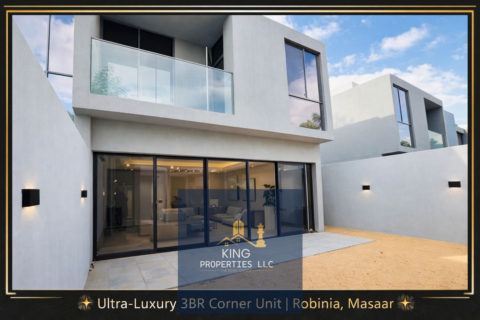 Ultra-Luxury 3BR Corner Unit with 4 Washrooms | Robinia, Masaar