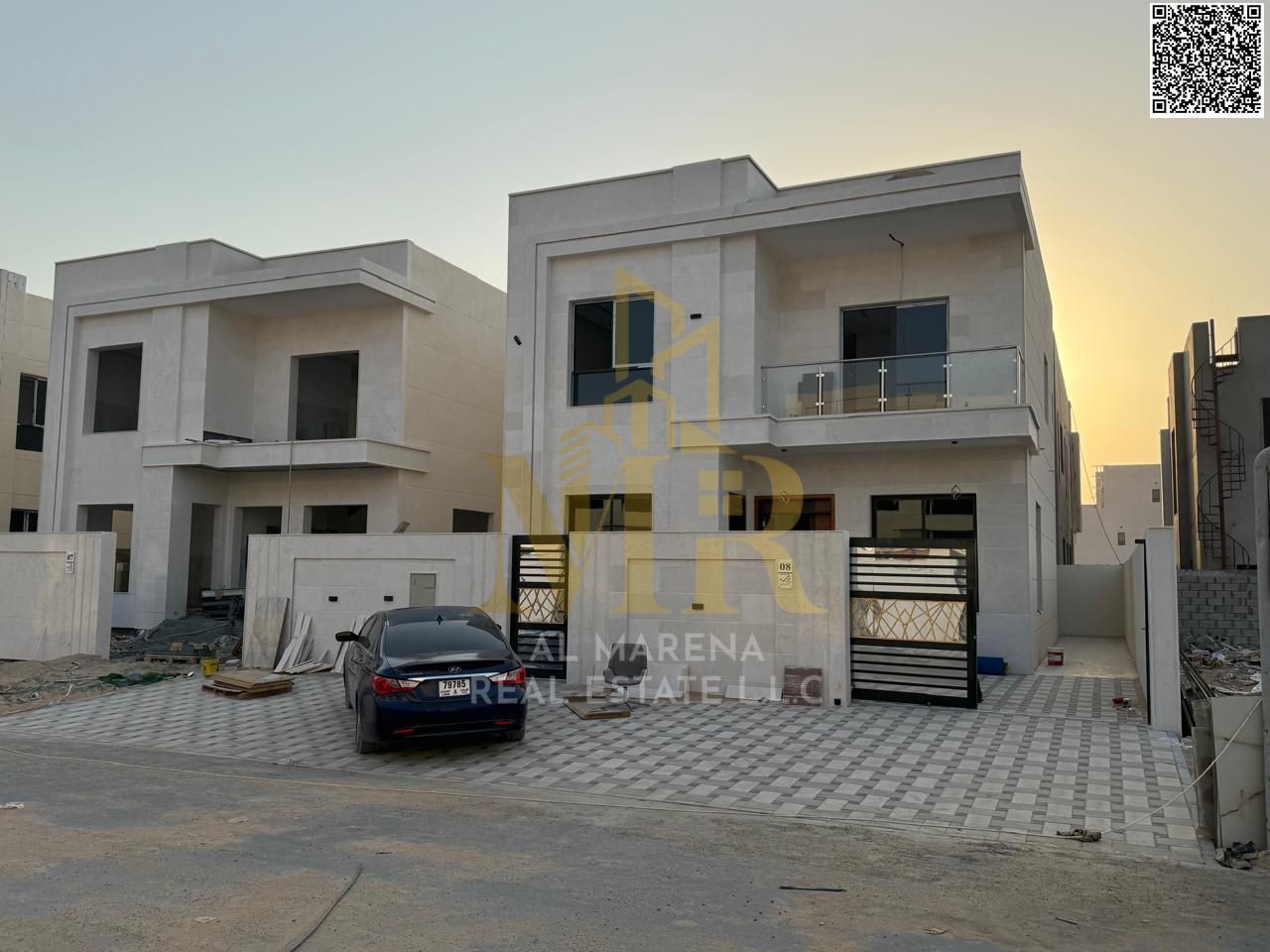 Luxury super deluxe villa for sale in Al Helio 2 area, Ajman, price including registration and ownership fees.