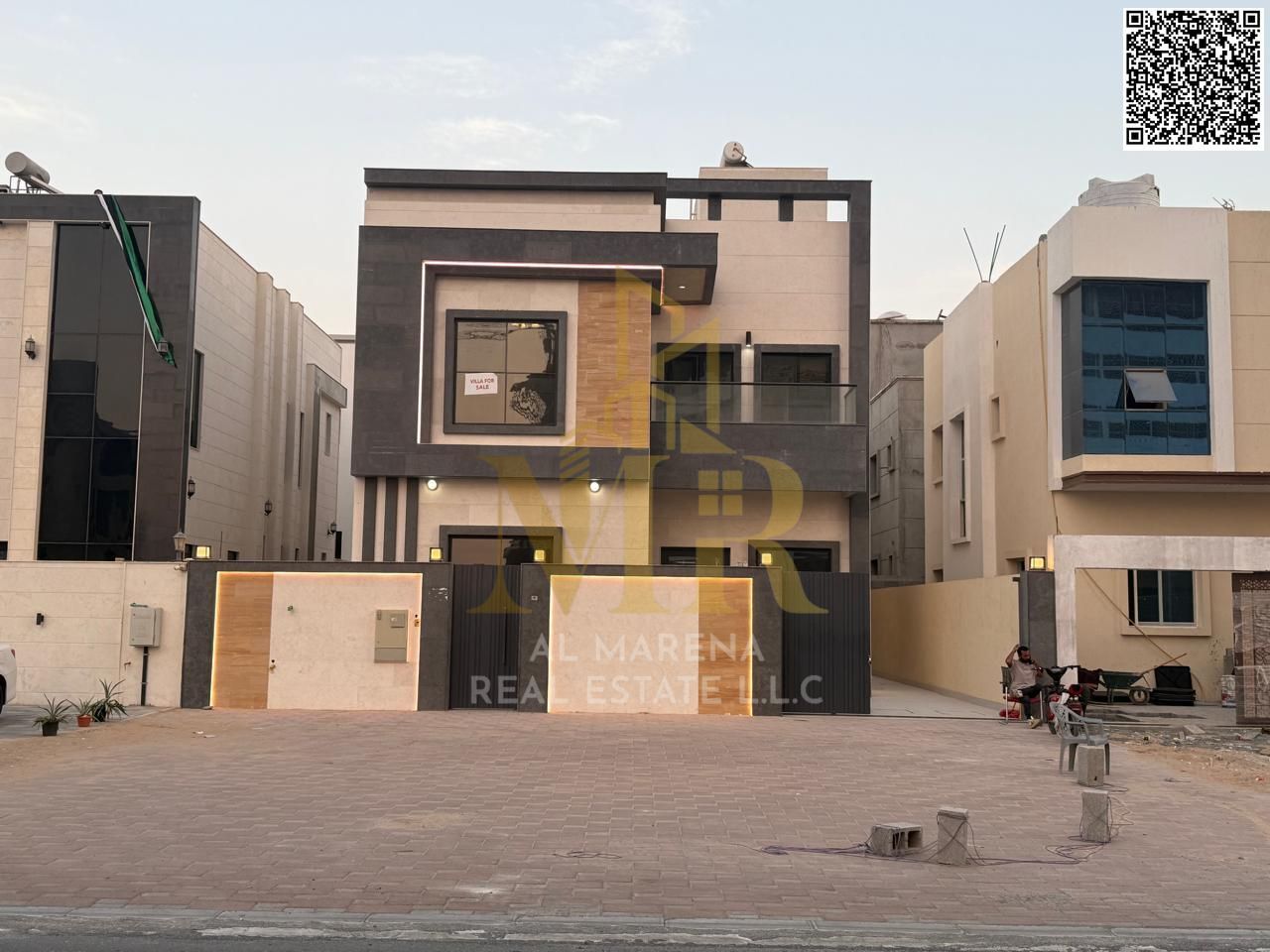 Luxury super deluxe villa for sale in Al Helio 2 area, Ajman, price including electricity and water
