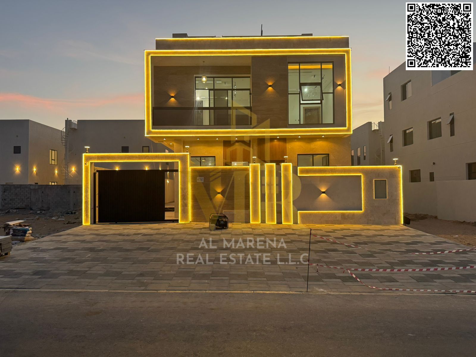 Luxury super deluxe villa for sale in Al Helio 2 area, Ajman, all-inclusive price