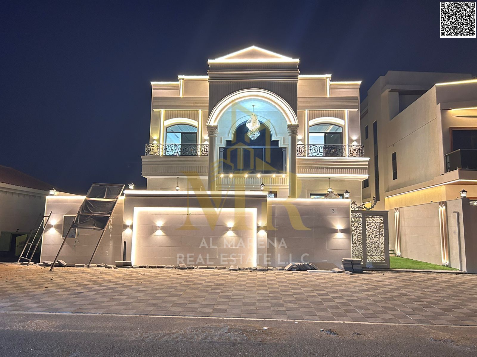 Luxury super deluxe villa for sale in Al Helio 2 area, Ajman, price including registration and ownership fees