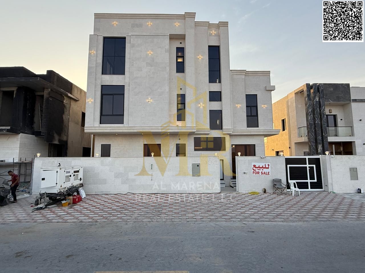 Luxury super deluxe villa for sale in Al Helio 2 area, Ajman, all-inclusive price