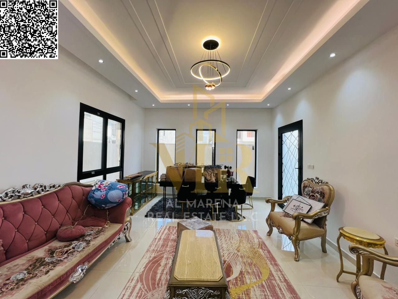 A villa on the main street, ready to move into, in one of Ajman's most prestigious areas. Freehold ownership for all nationalities with no down paymen