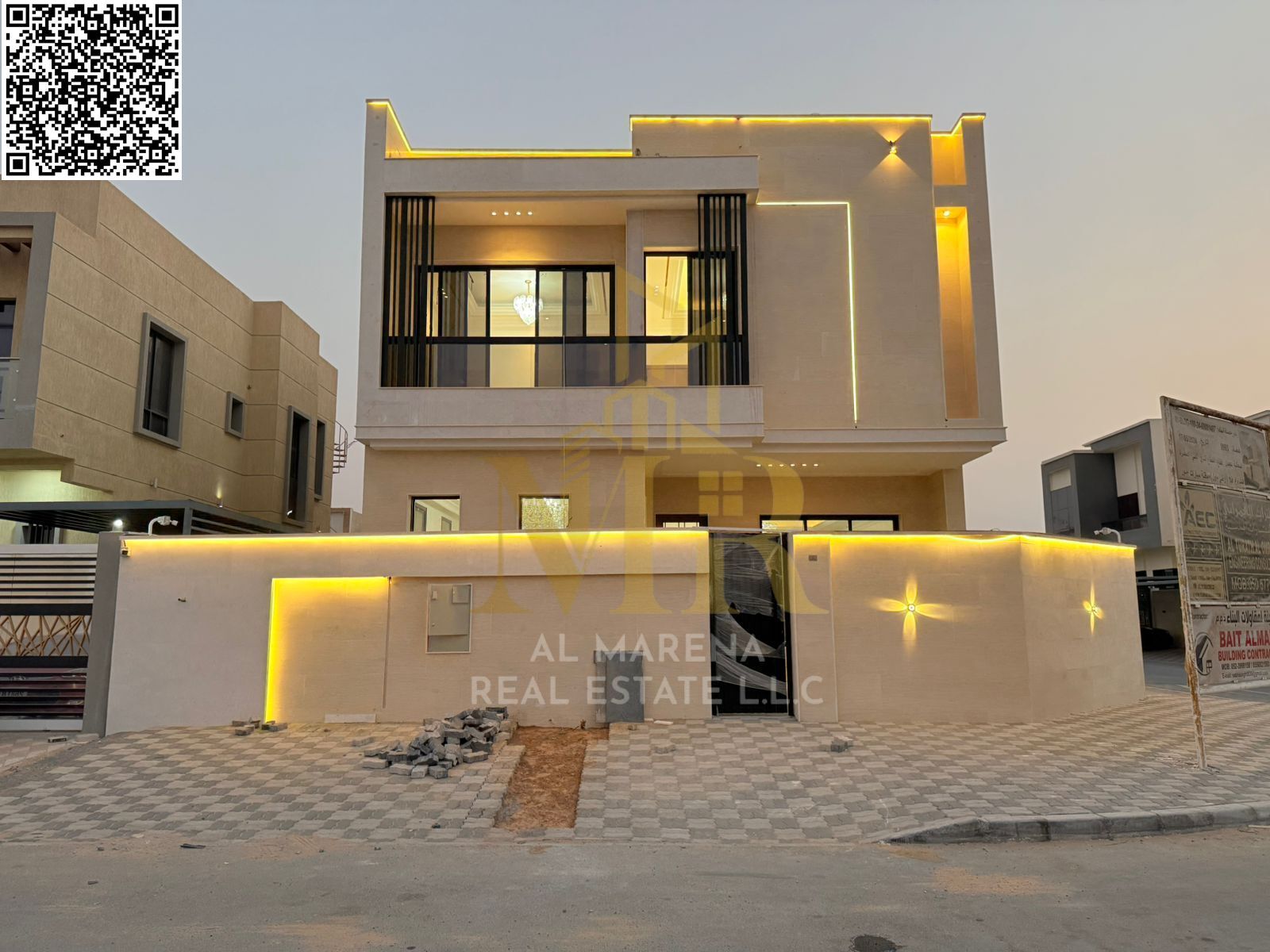 Corner Villa for Sale in Al Amerah – Two Street Corner | Two Floors | Attractive Investment Opportunity