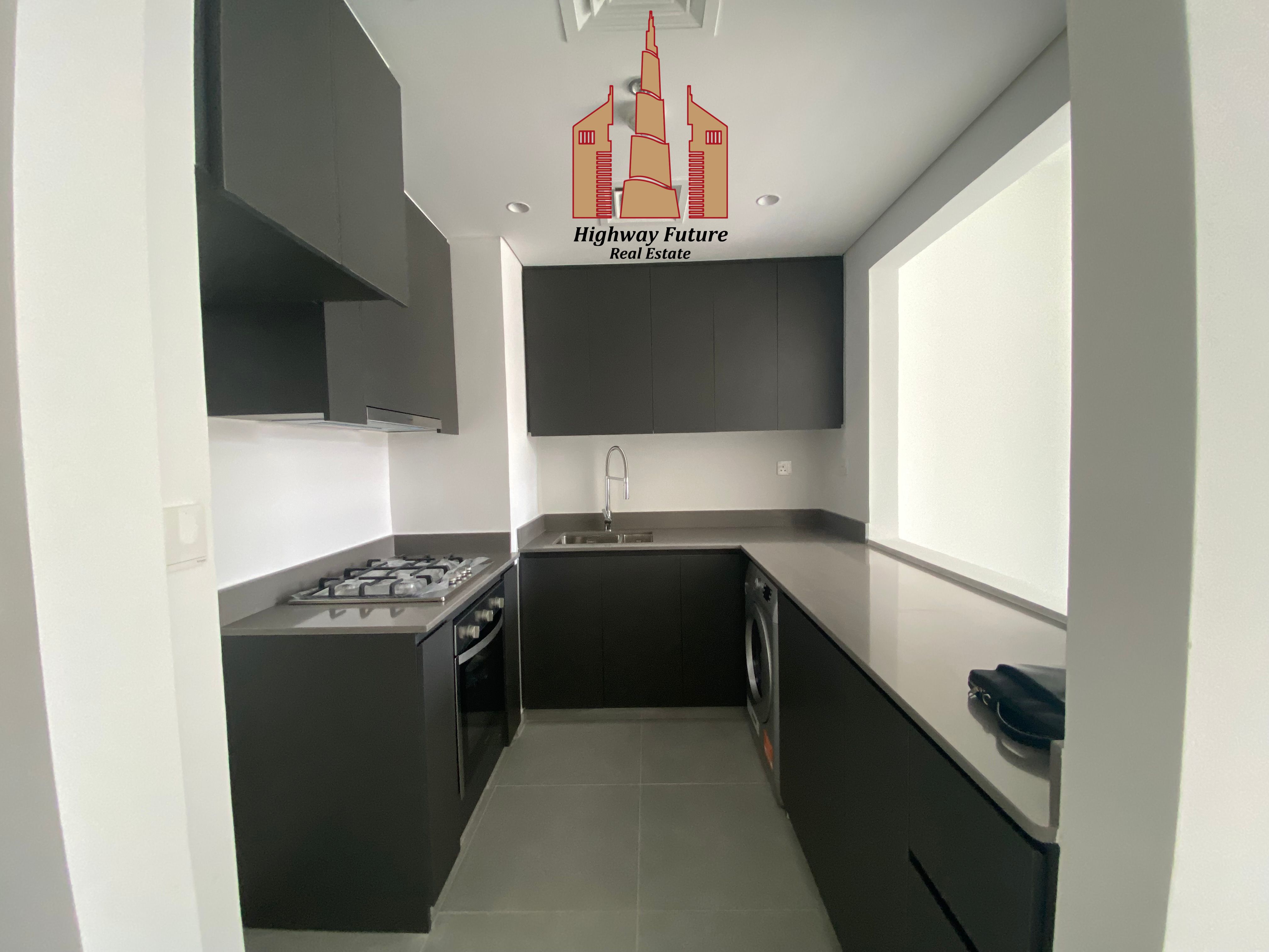 Modern Luxurious 1bhk + Semi Close Kitchen in tiraz Aljada Community Gym pool With All Amenities