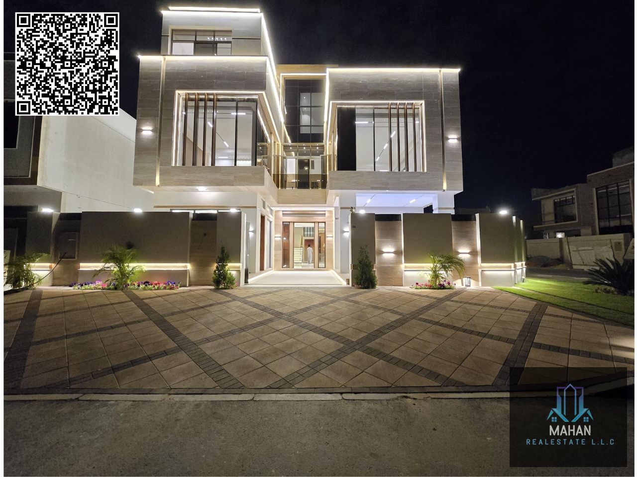Super Luxury 3-Floor Villa with Swimming Pool, Central AC, Lift, Electricity, Water & Transfer Fees Included – Al Yasmeen, Ajman