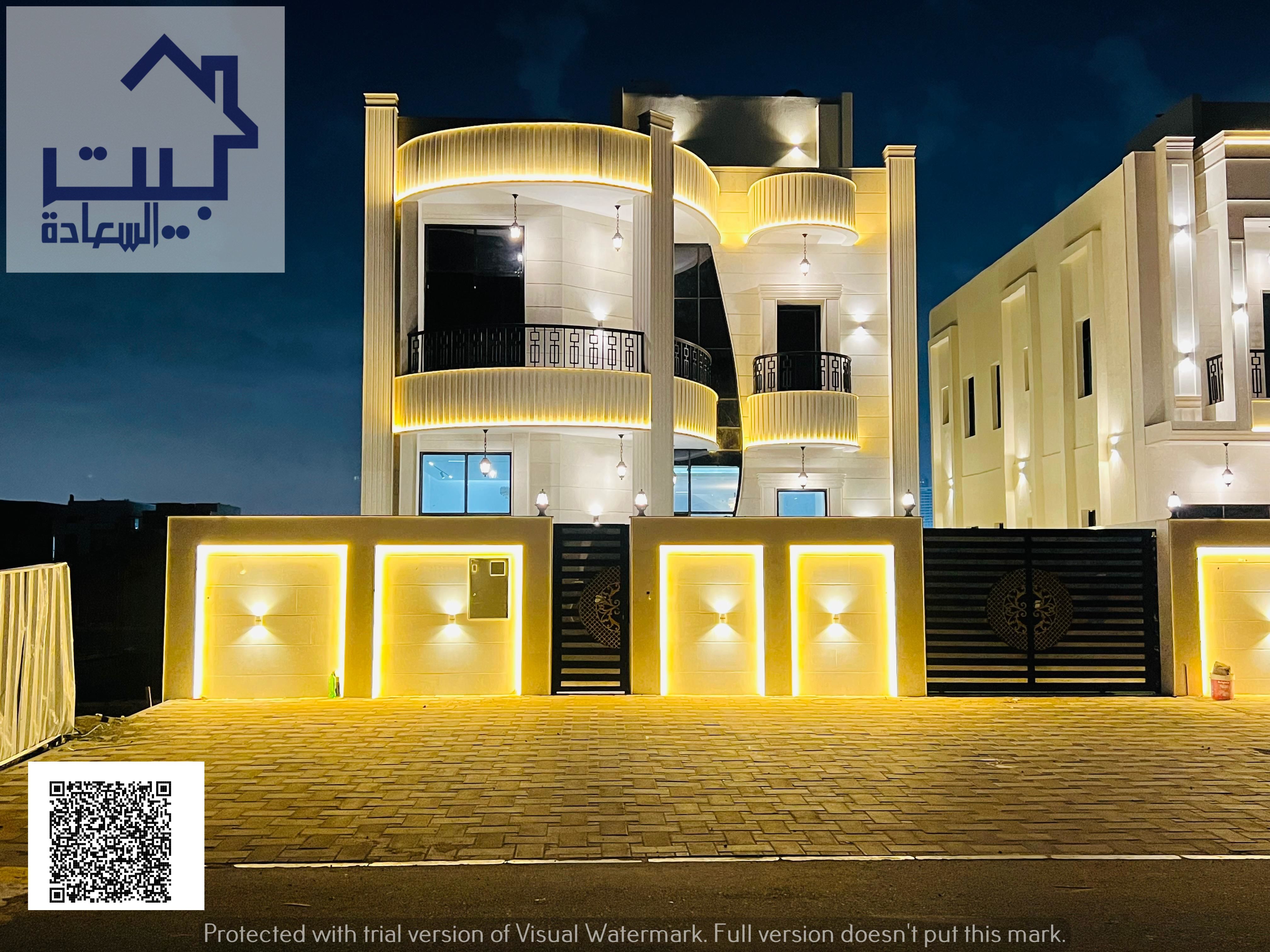 Luxury villa, including registration and ownership fees, near all services, on Sheikh Mohammed Bin Zayed Road. Freehold ownership for all nationalitie