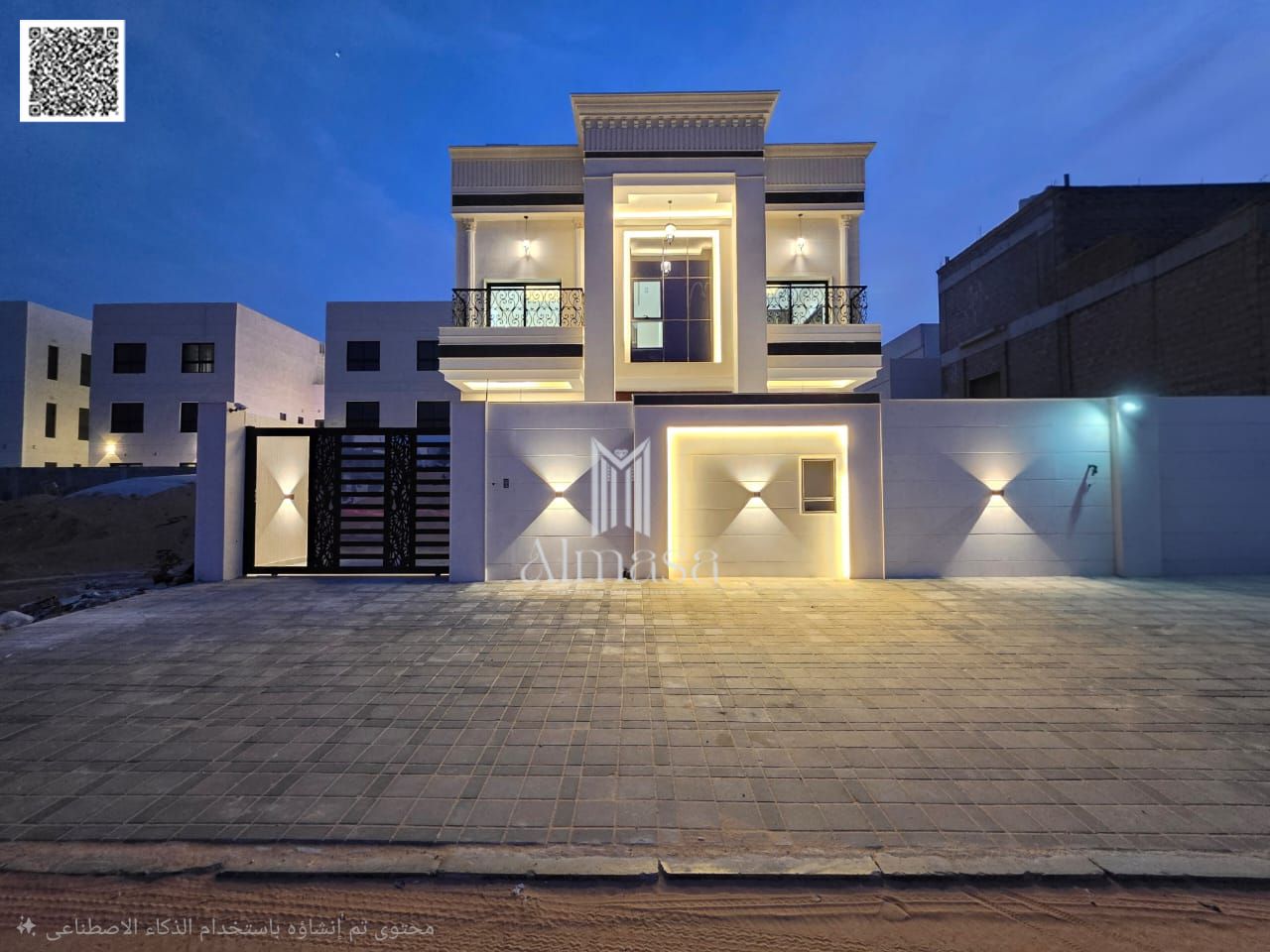 Classic design two-story villa with a roof terrace, price includes registration, ownership, water and electricity fees, ready for occupancy.
