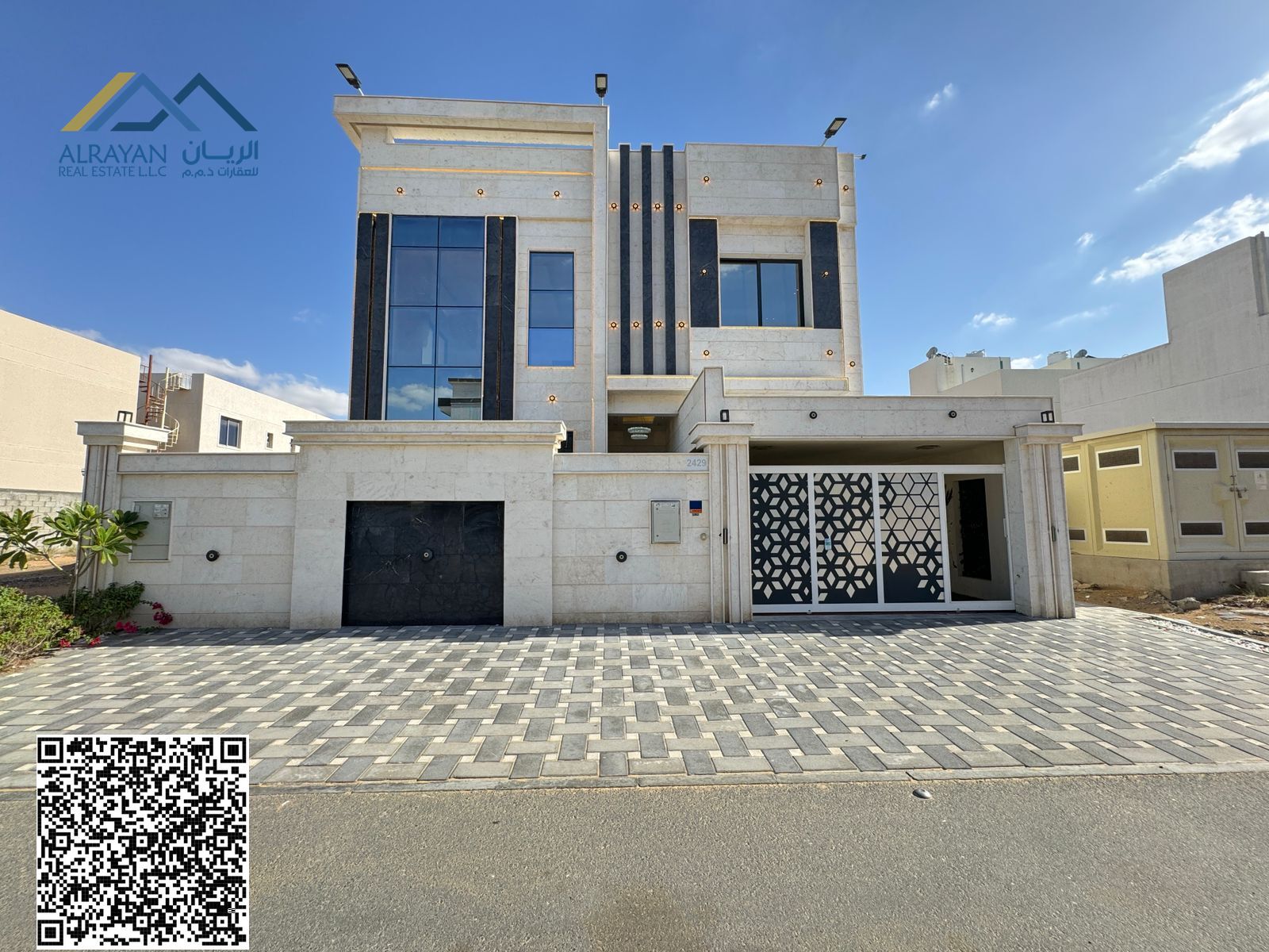Modern villa for rent in the heart of Al Yasmin, 6 master bedrooms