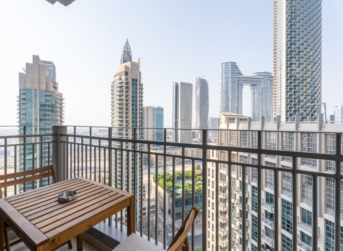 Fancy With Big Balcony Facing Burj Khalifa