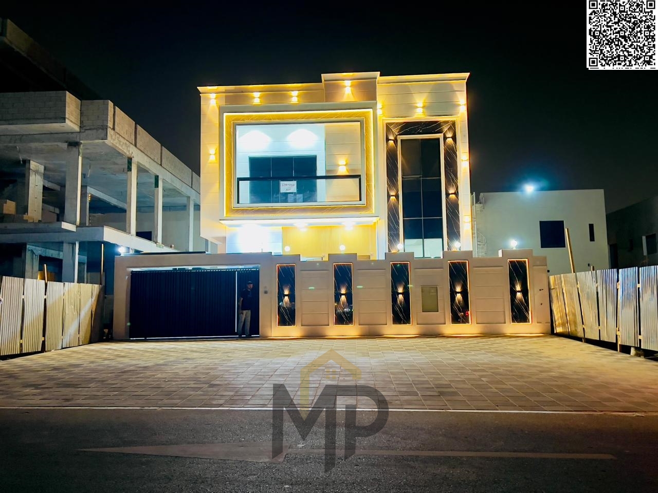 A unique opportunity at an attractive price and with no annual fees: Own a villa for sale in Ajman, first occupancy, freehold, super deluxe finishing,