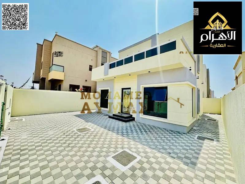 Corner villa for sale, including registration and ownership fees, with the possibility of bank financing for 25 years with no down payment.