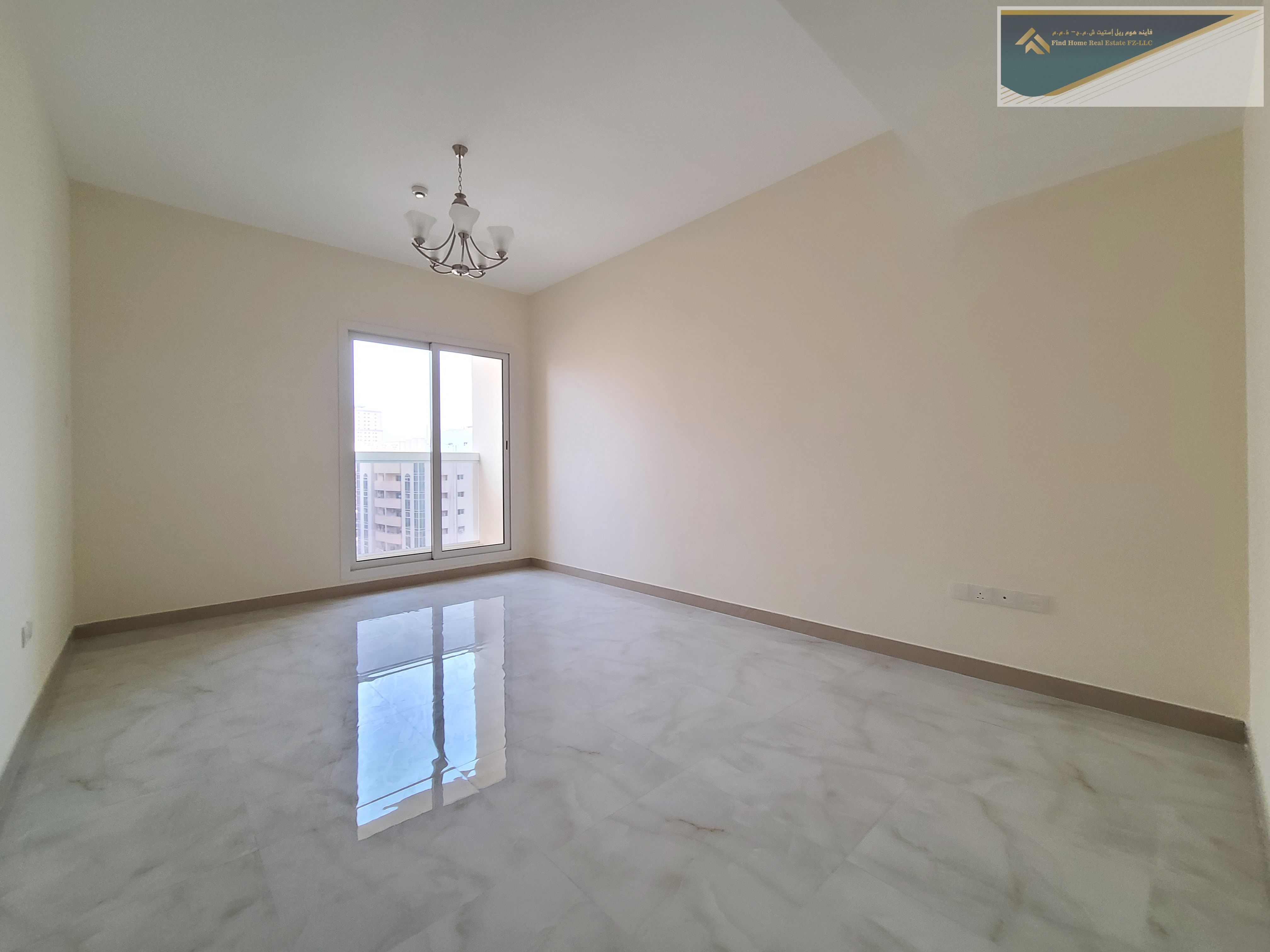 HOT OFFER !! BRAND NEW FULLY SPACIOUS 2BHK APARTMENT WITH BALCONY AND 1 CAR PARKING CENTRALIZED AC AND GAS JUST 43K ABU SHAGARA
