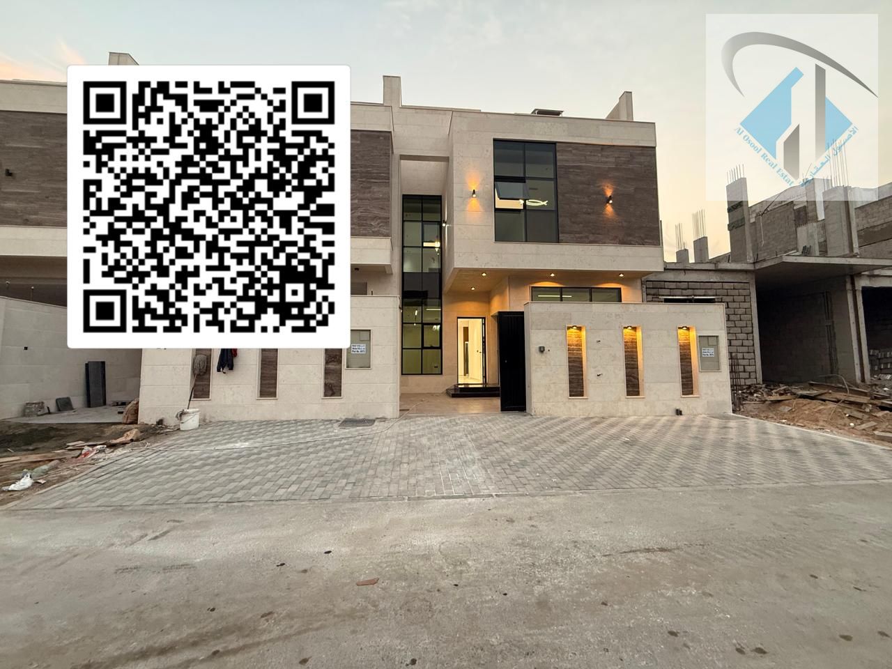 Villa for sale in Ajman at a bargain price. Excellent location, freehold ownership for all nationalities for life, with the possibility of bank financ