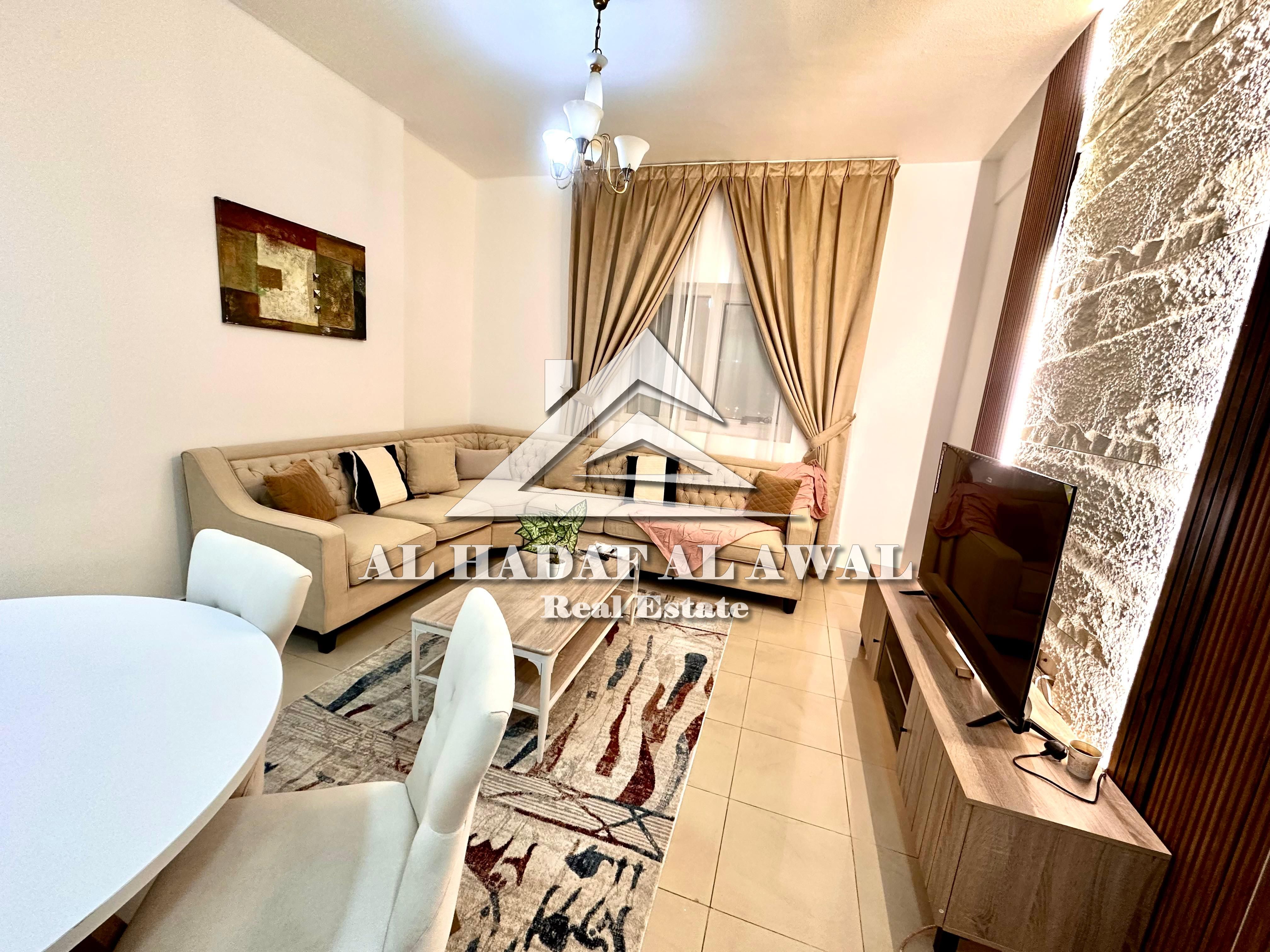 For monthly rent: one bedroom and a hall in Al mjaz 3 with all bills free