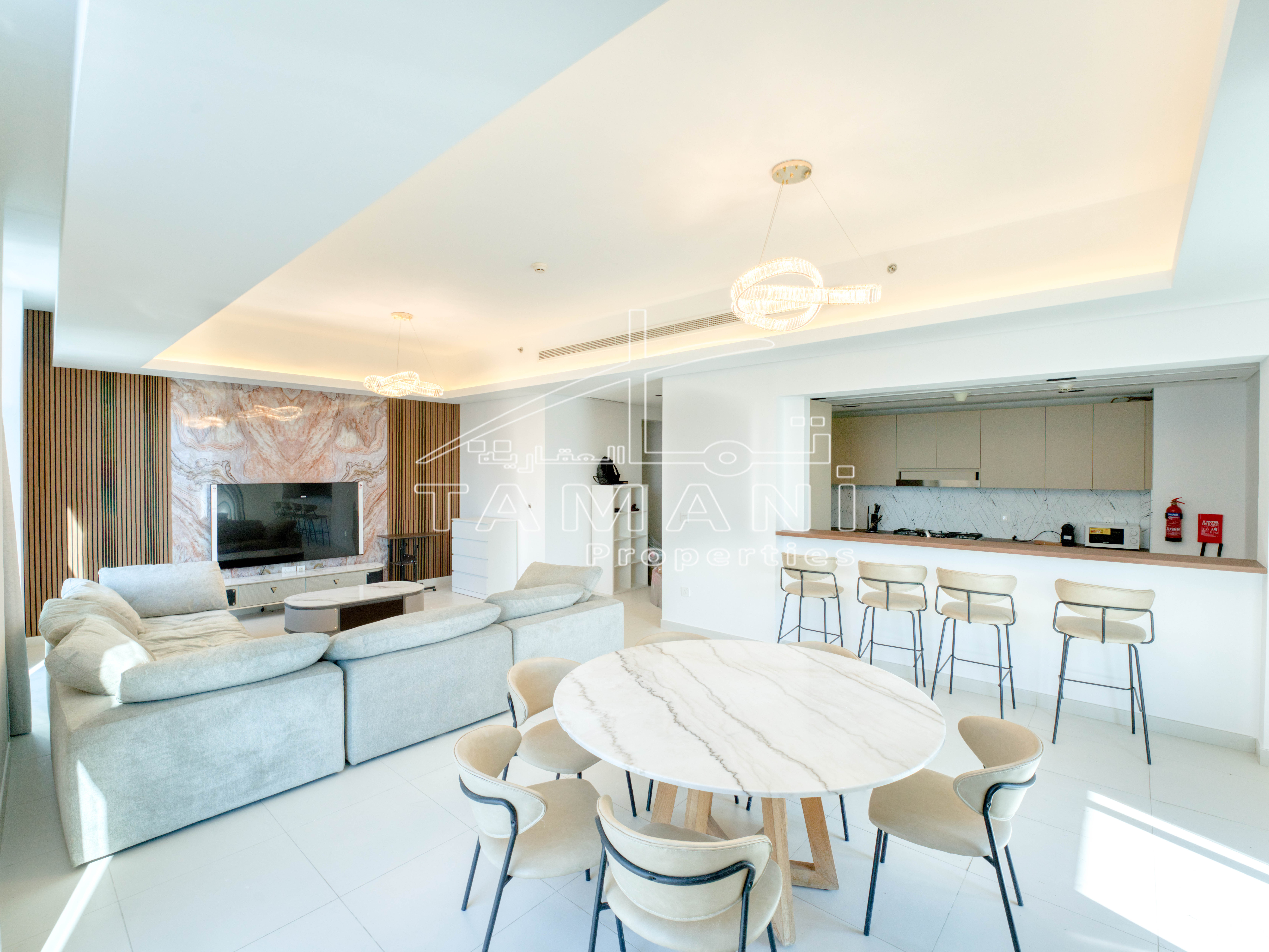 Elegant 3-Bedroom + Maid | Full Furnished | Canal View