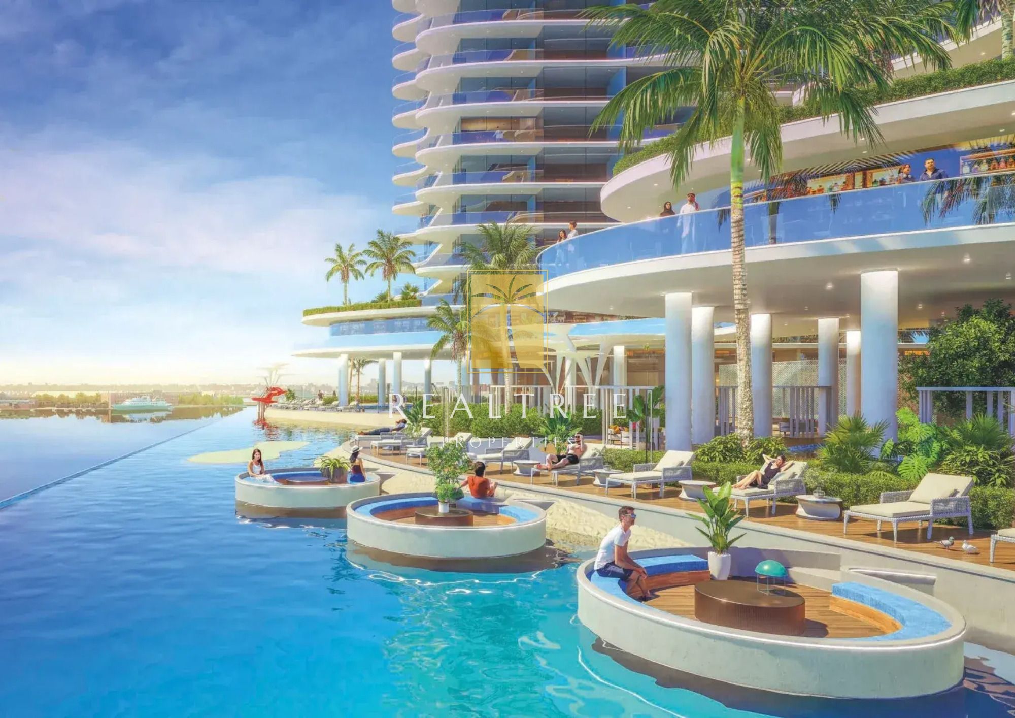 Fully Furnished 2 BR | Water Front Living | High ROI