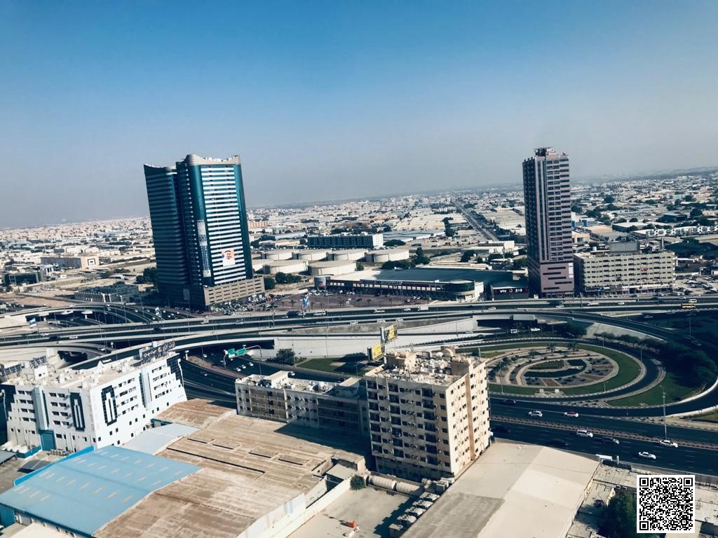 Open-view !! Two Bedroom Flat with Parking for Rent in Ajman Pearl Towers