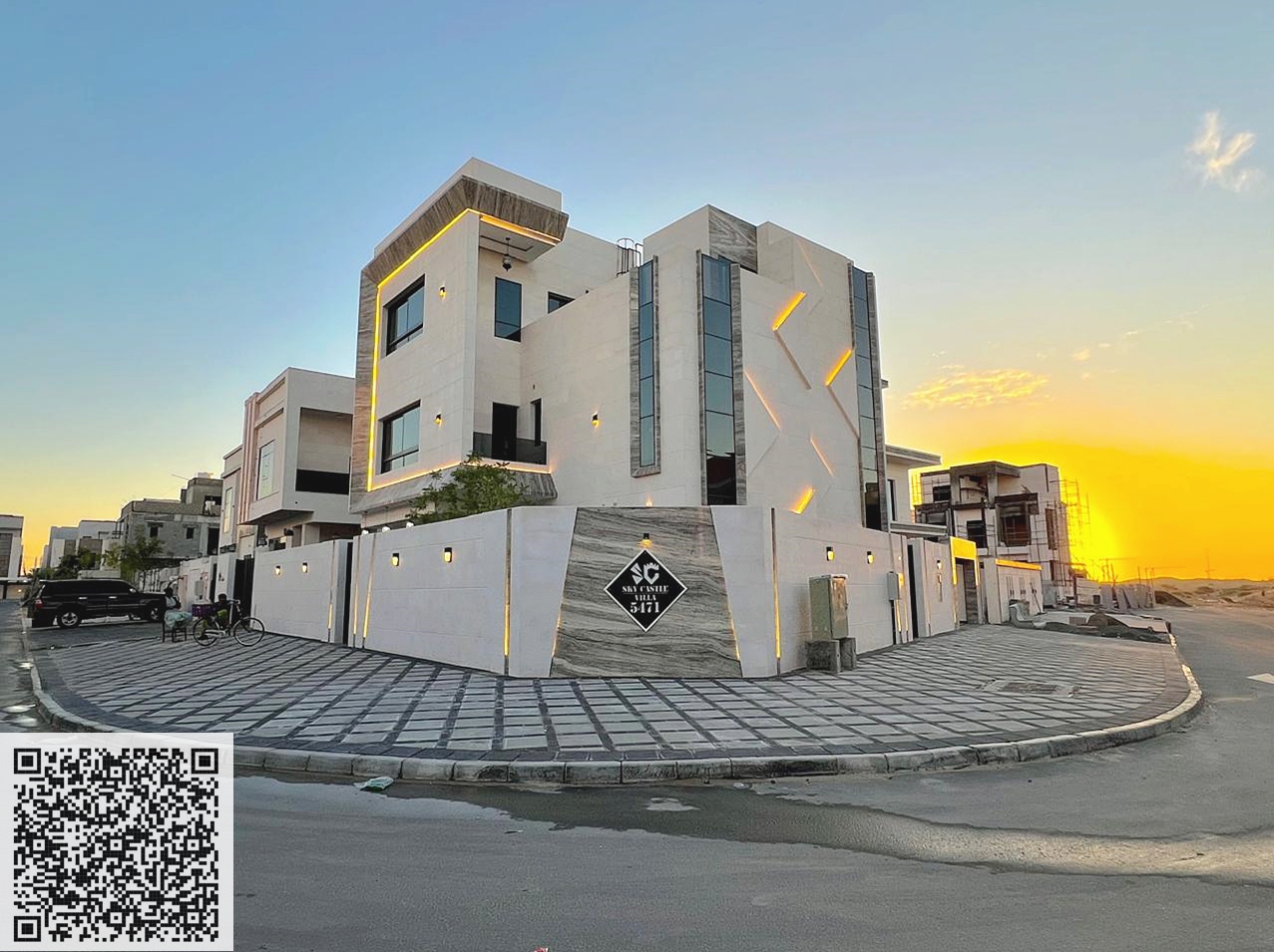 Luxury villa for sale in Al Yasmin, Ajman | Corner plot | 6 master bedrooms | Roof + swimming pool | All utilities included