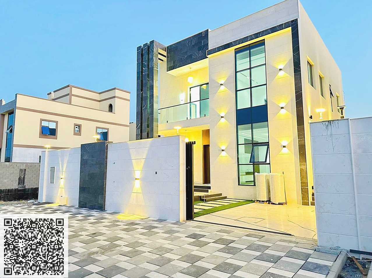 Villa for sale in Al Zahia – Ajman | Two floors | European design | Opposite a park | Freehold ownership for all nationalities