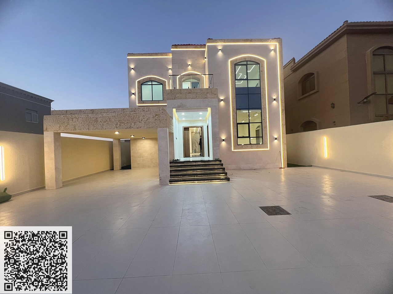 Deluxe villa for sale in Al Muwaihat 1 – Ajman | Includes electricity, water, and air conditioning | Freehold ownership