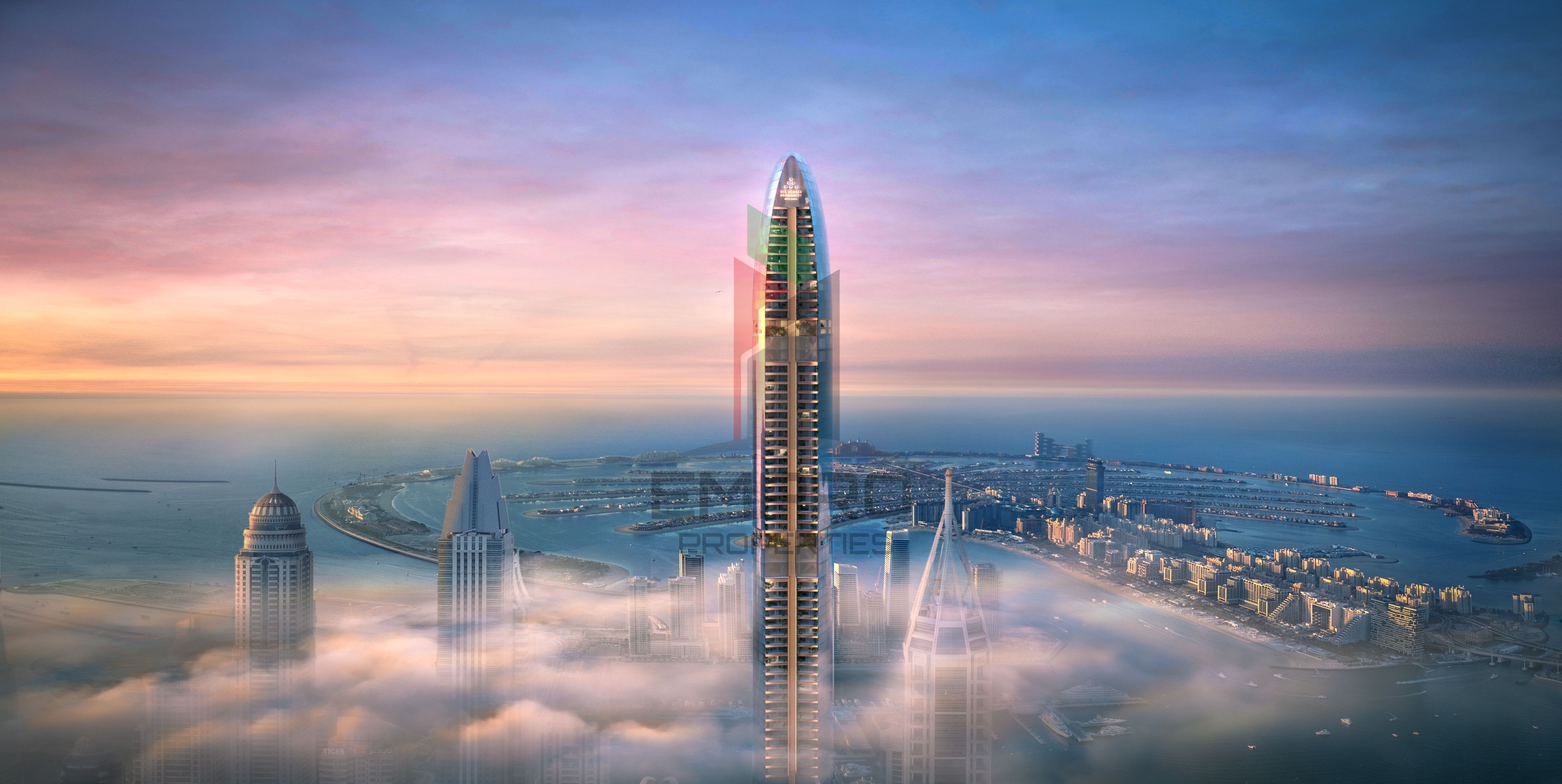 Iconic 4BR Penthouse: Panoramic Palm Views,10% ROI